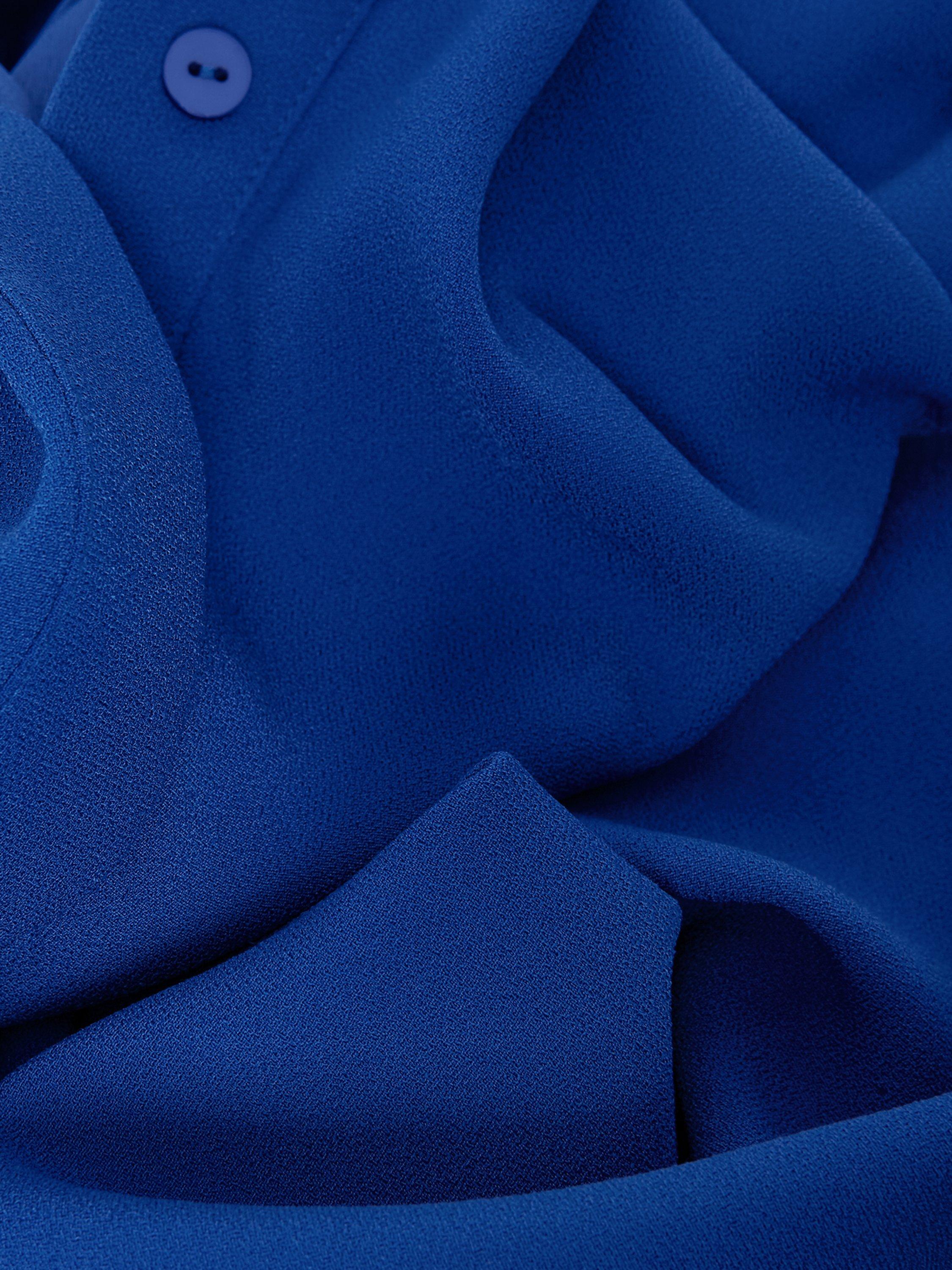 Product image 6 of 8, which shows Phase Eight Cara Mini Shirt Dress, Cobalt, 20