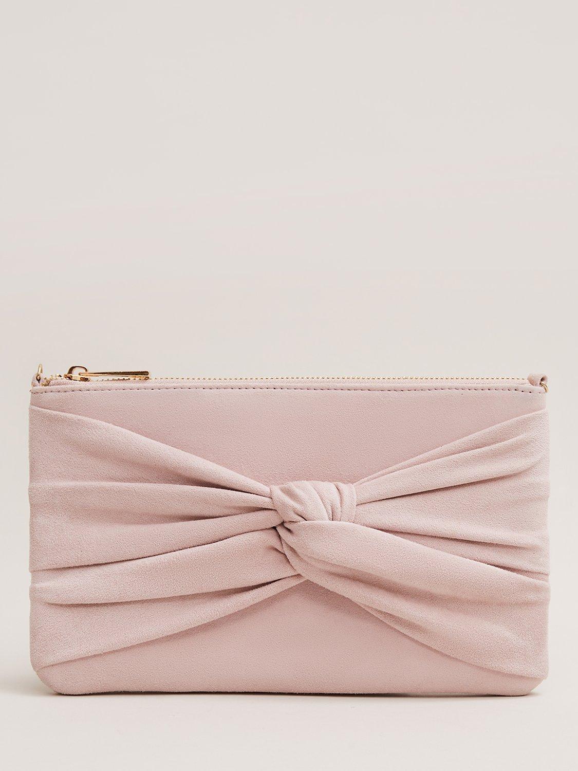 Phase Eight Suede Knot Front Clutch