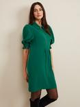 Phase Eight Candice Zip Neck Shirt Dress, Green