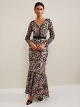 Phase Eight Nola Floral Embroidered Maxi Dress, Multi