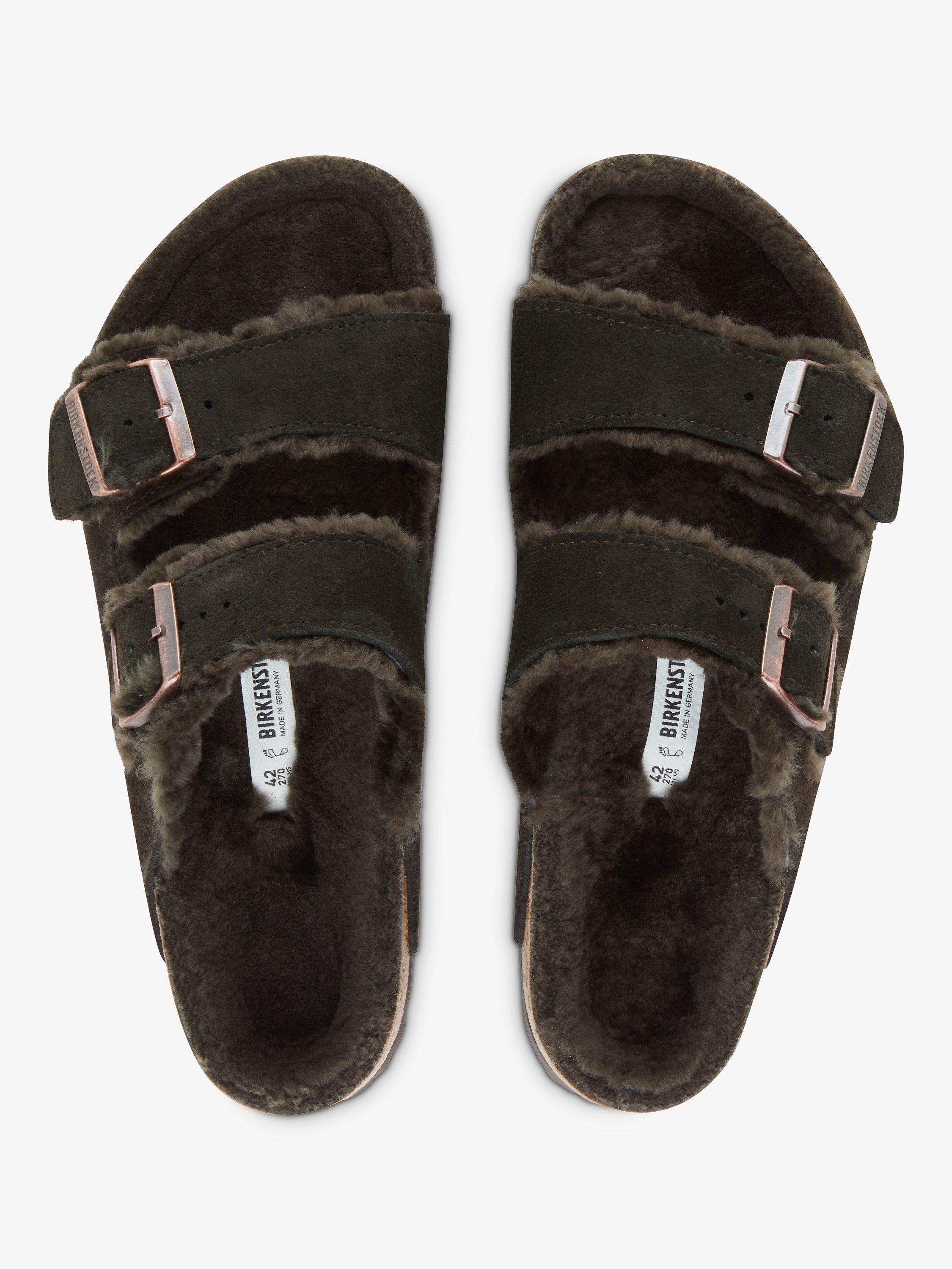 New Birkenstock Arizona Teddy Shearling Sandals Size newest EU 37