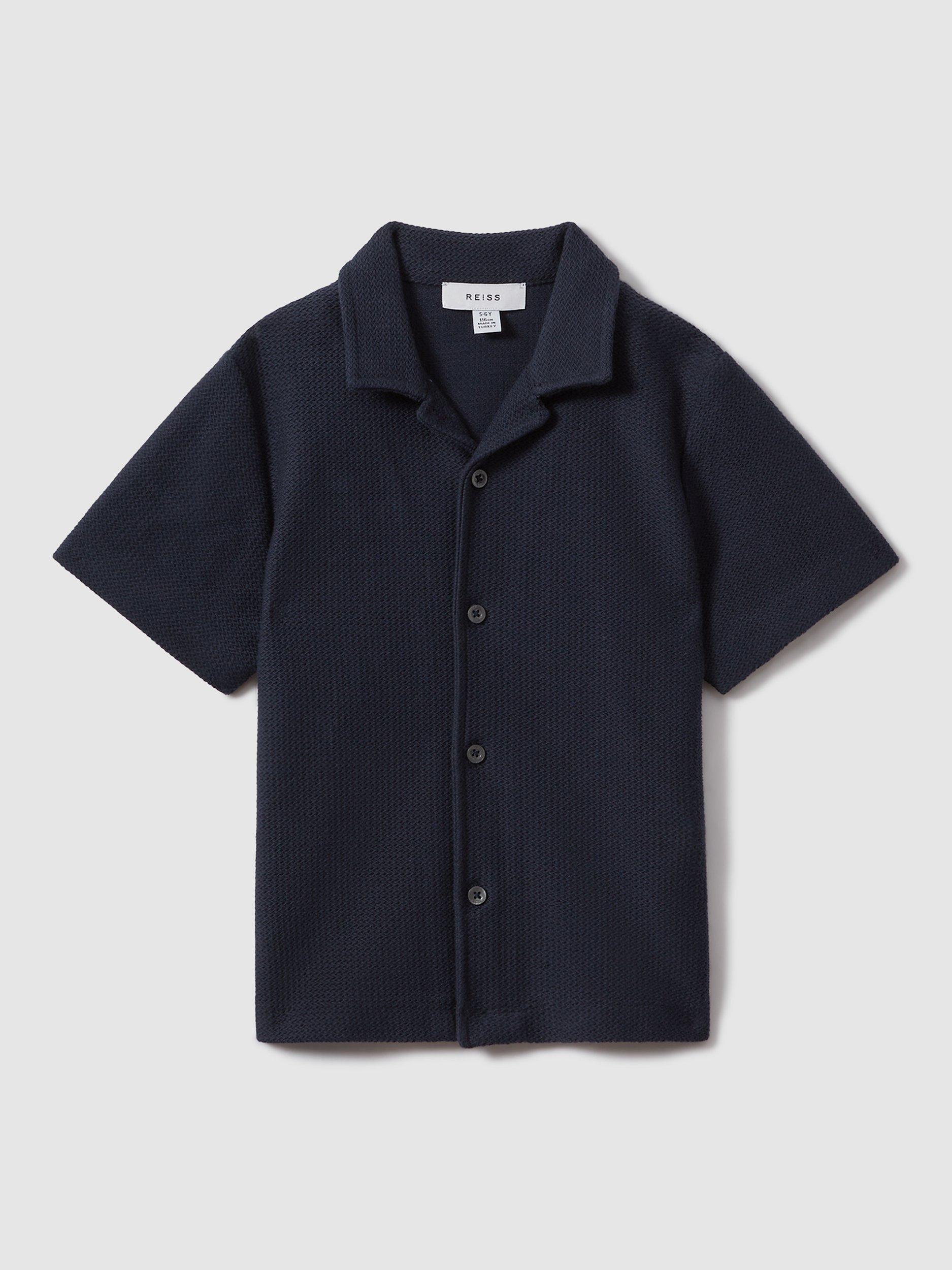 Reiss Kids' Gerrard Textured Button Shirt