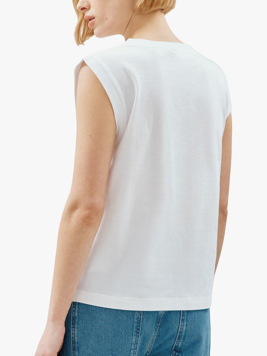 Product image 2 of 4, which shows Albaray Cotton Tank Top, White, 8