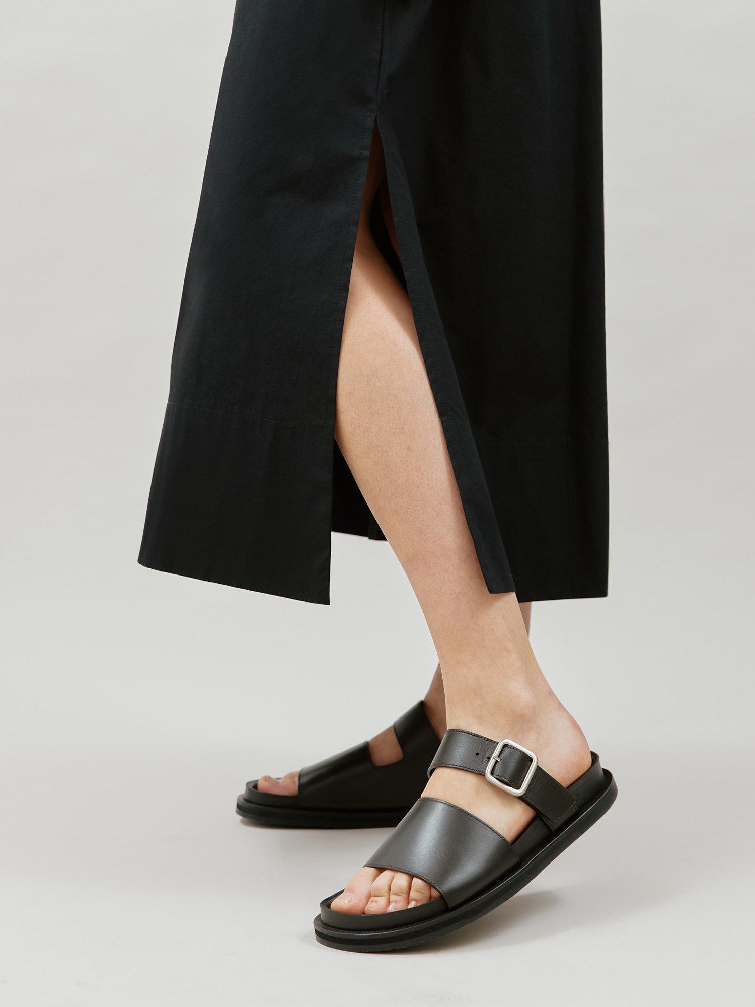Product image 4 of 6, which shows Albaray T-Shirt Midi Dress, Black, 10