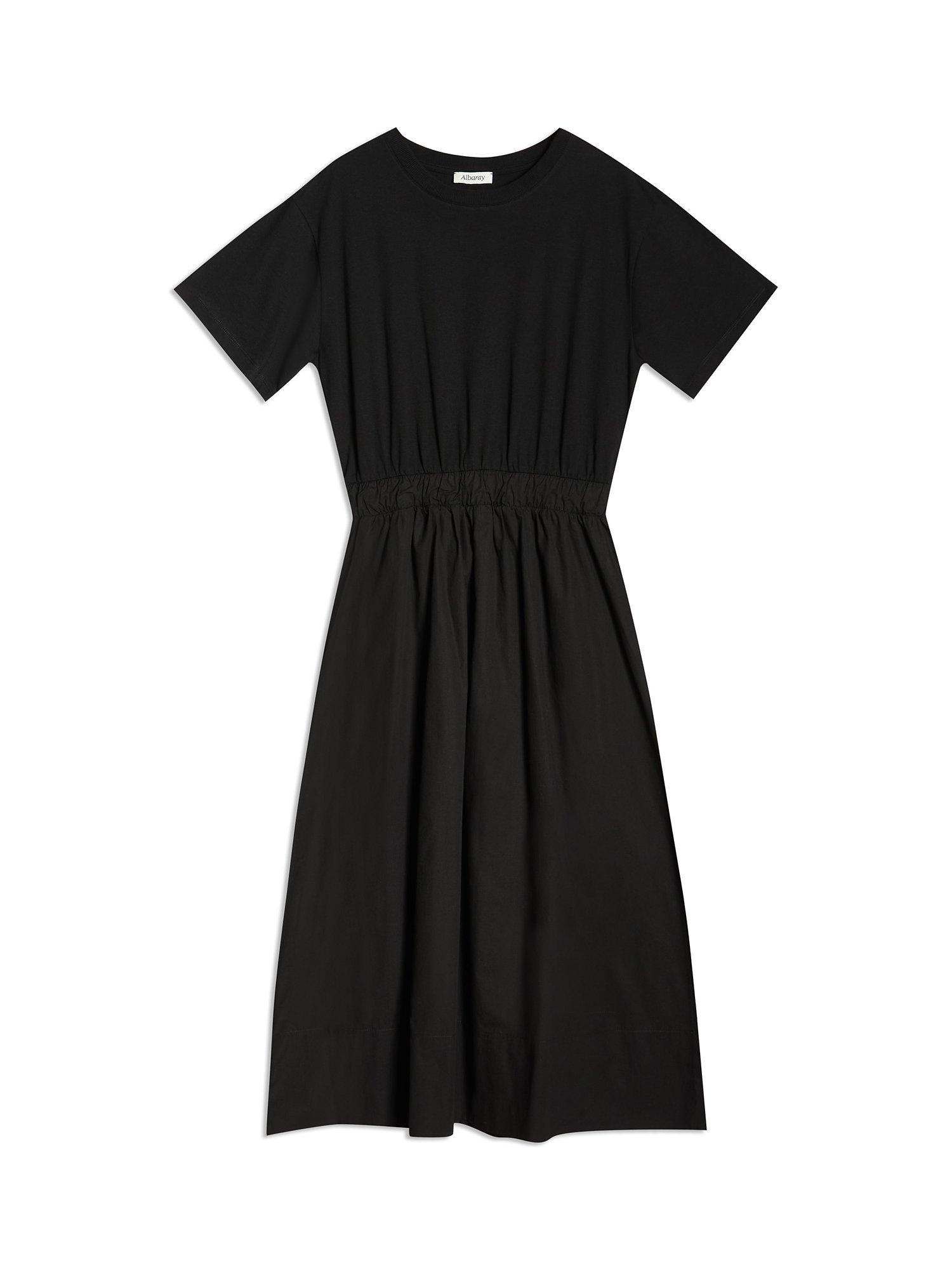 Product image 5 of 6, which shows Albaray T-Shirt Midi Dress, Black, 10