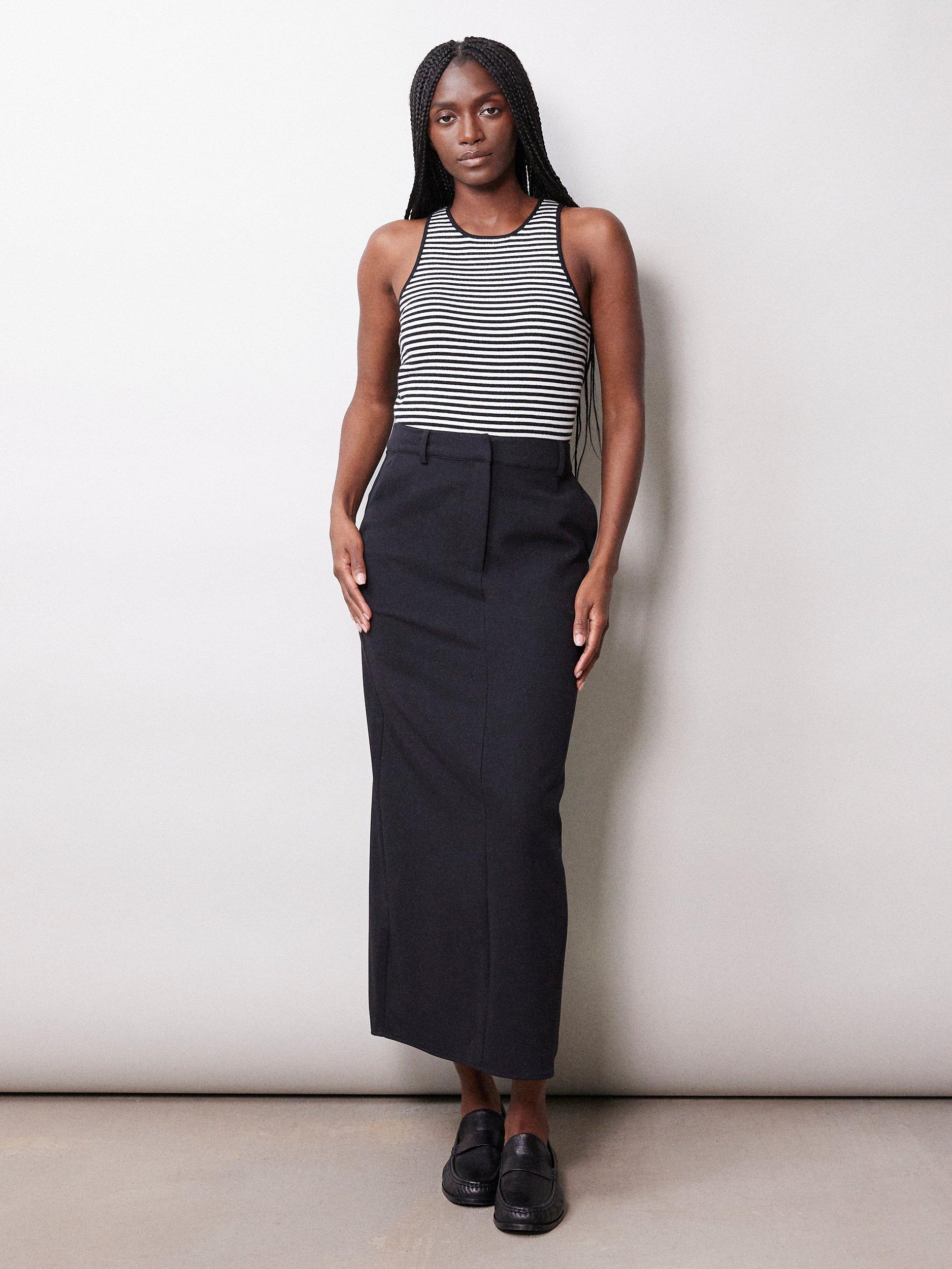 Albaray Stripe Tank Top, Black