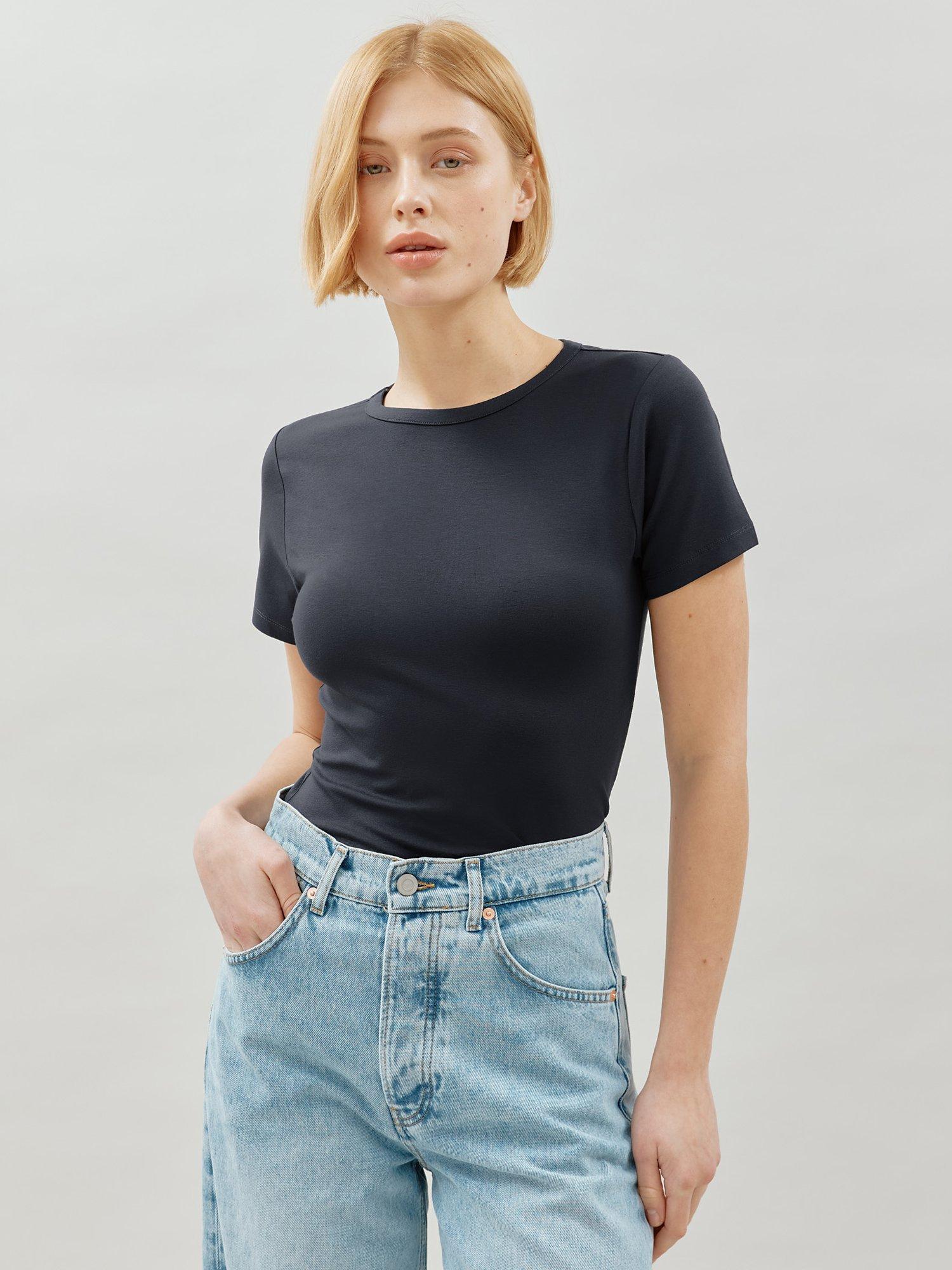 Albaray Fitted T-Shirt, Navy