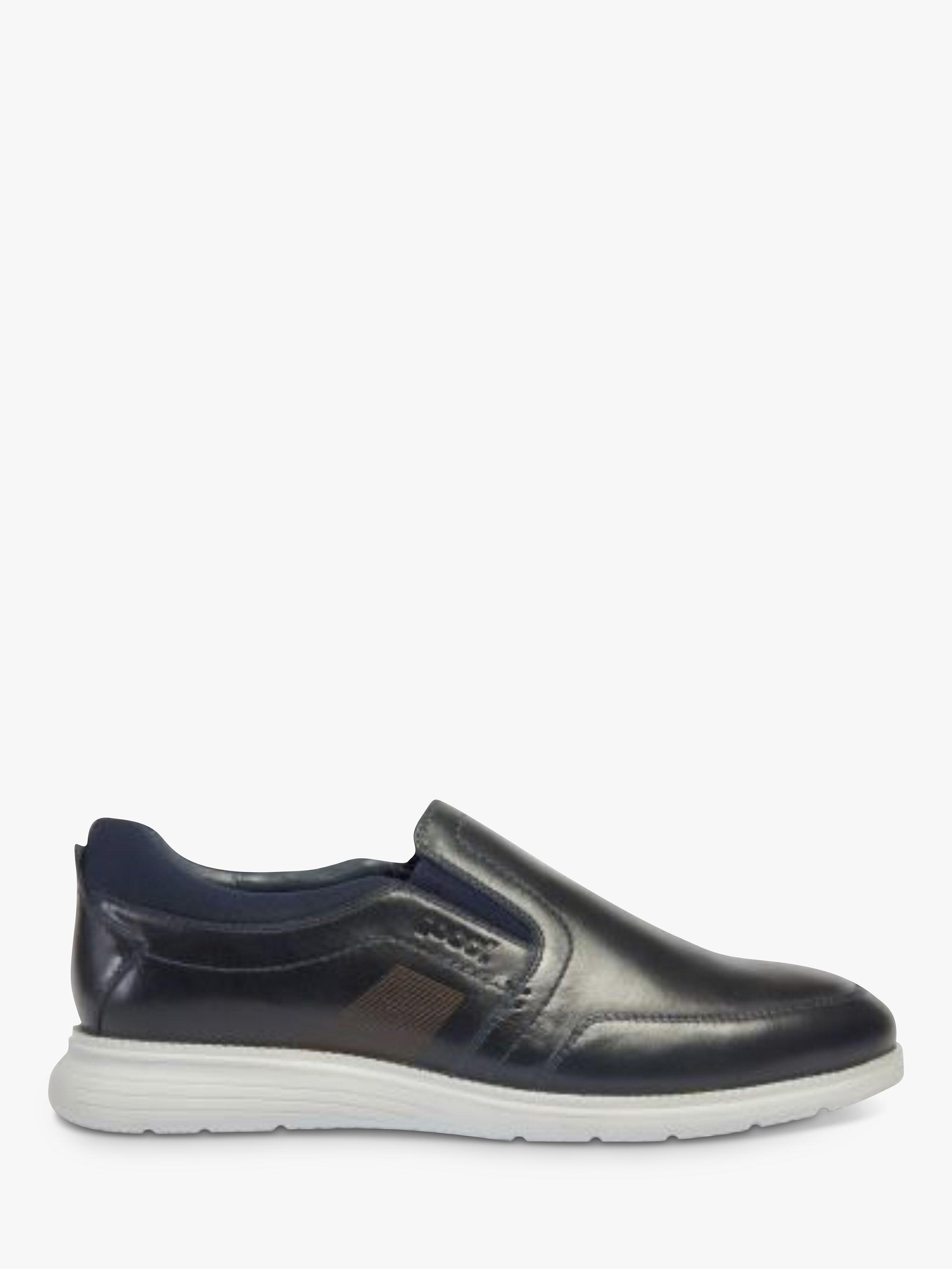 Pod Holden Leather Slip On Shoes, Navy 