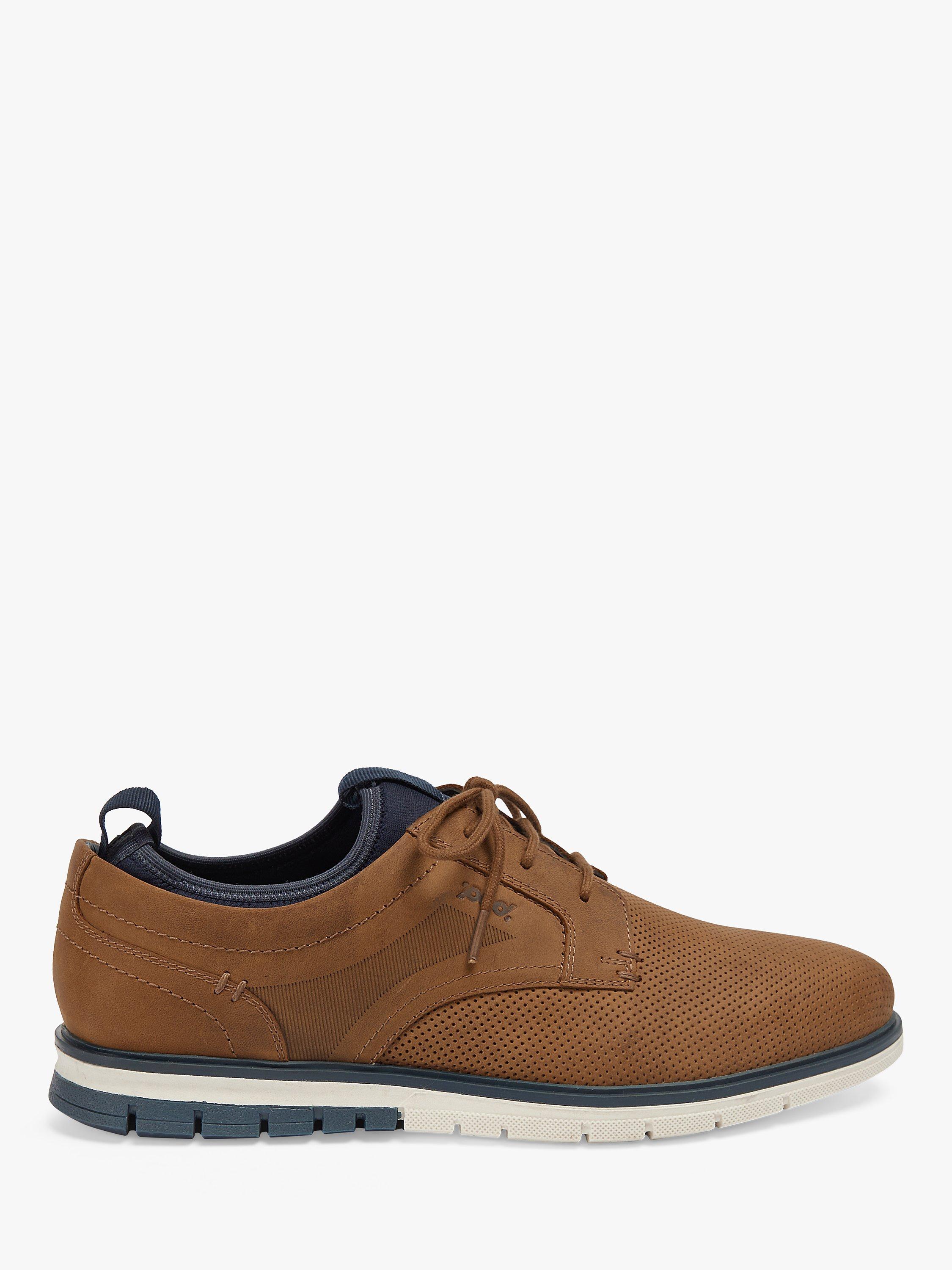 Pod Murphy Leather Lace Up Trainers, Tan