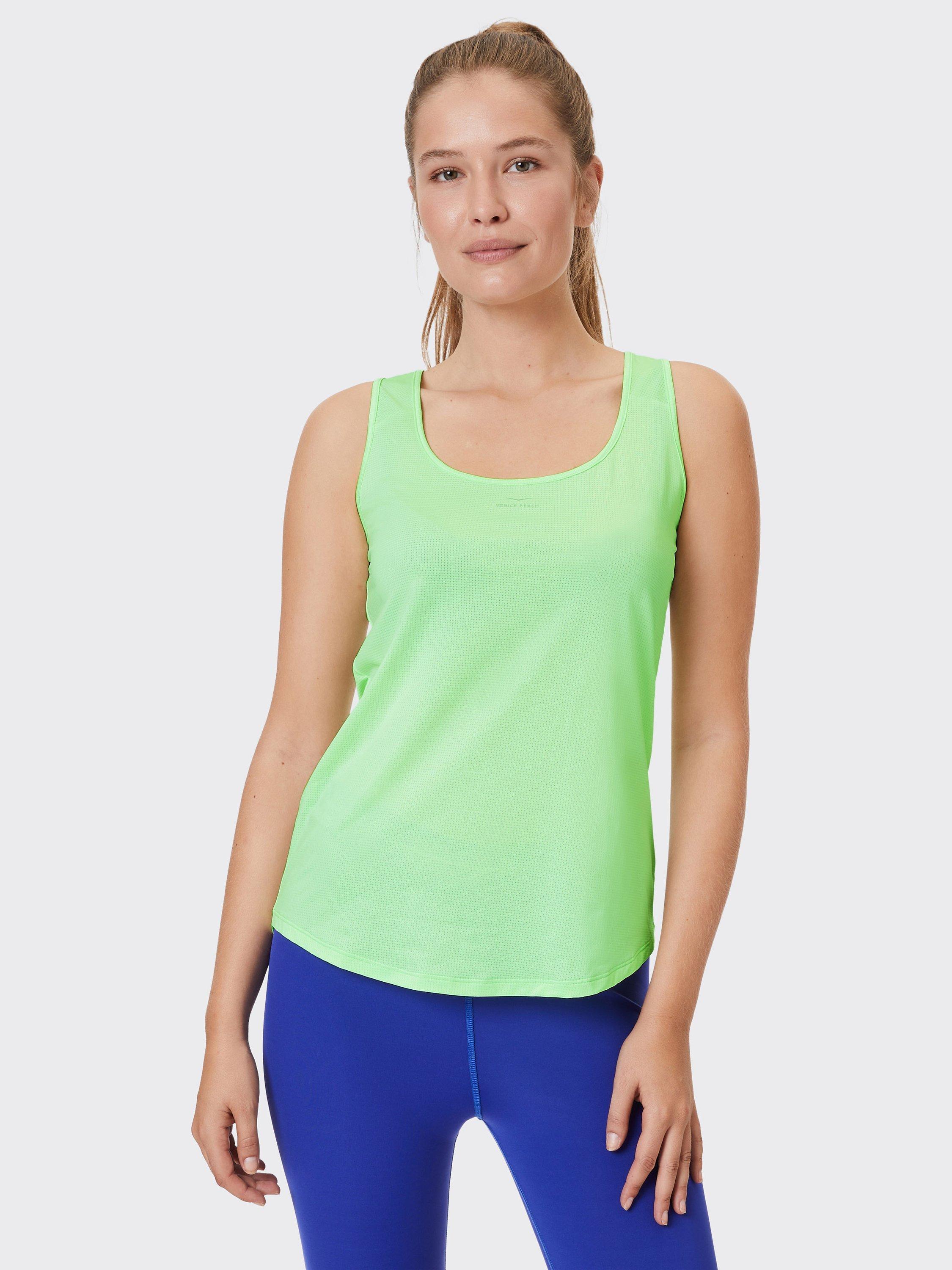Product image 1 of 7, which shows Venice Beach Lou Gym Vest, Pistachio, XS