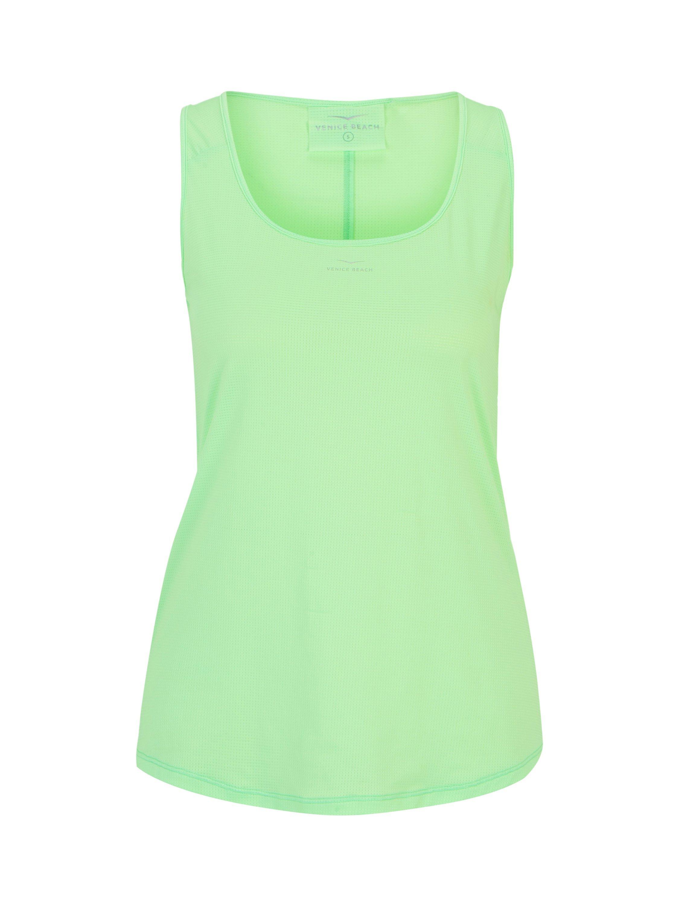Product image 4 of 7, which shows Venice Beach Lou Gym Vest, Pistachio, XS