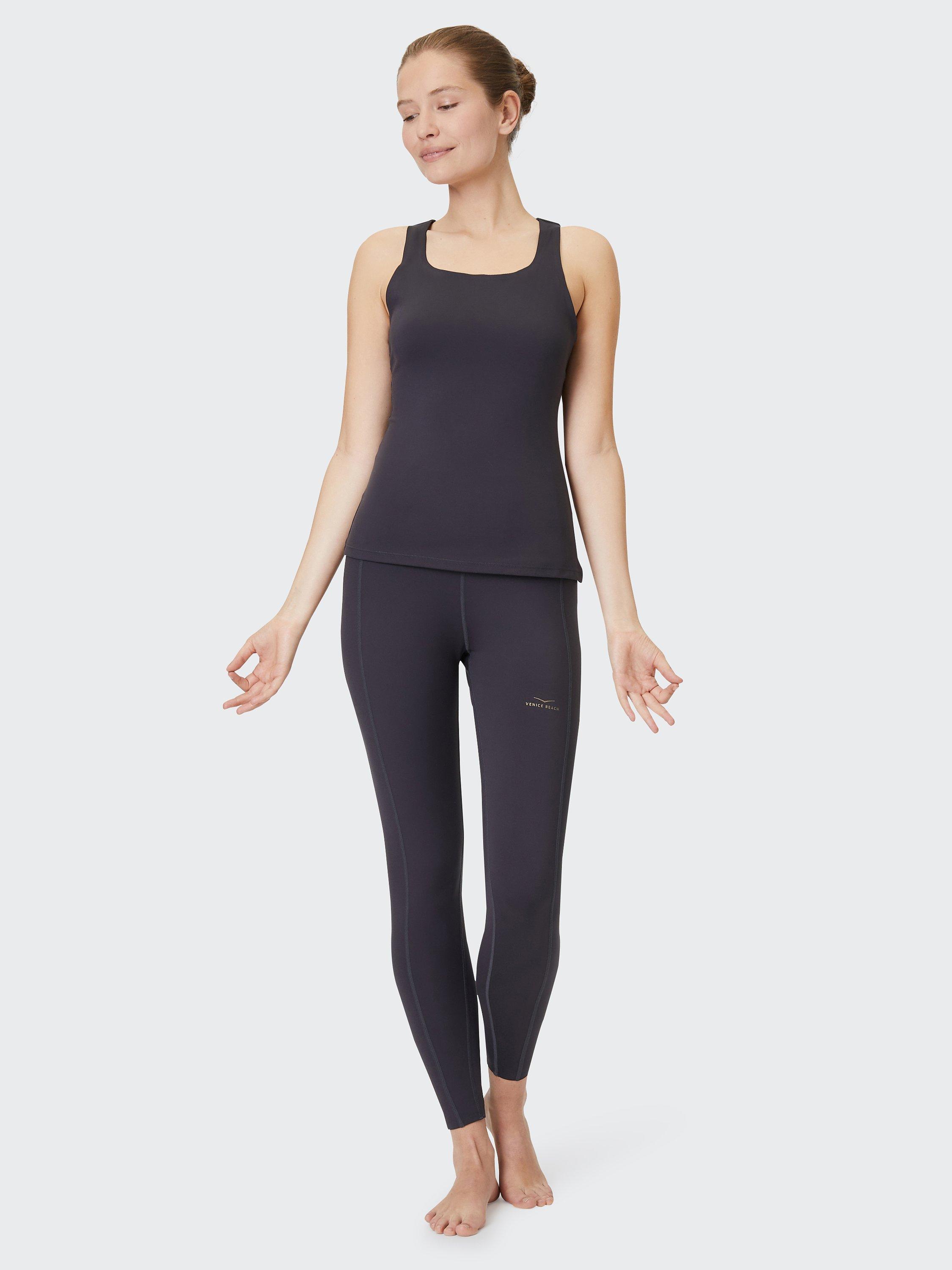 Product image 3 of 7, which shows Venice Beach Chantria Gym Vest, Black Charcoal, XS