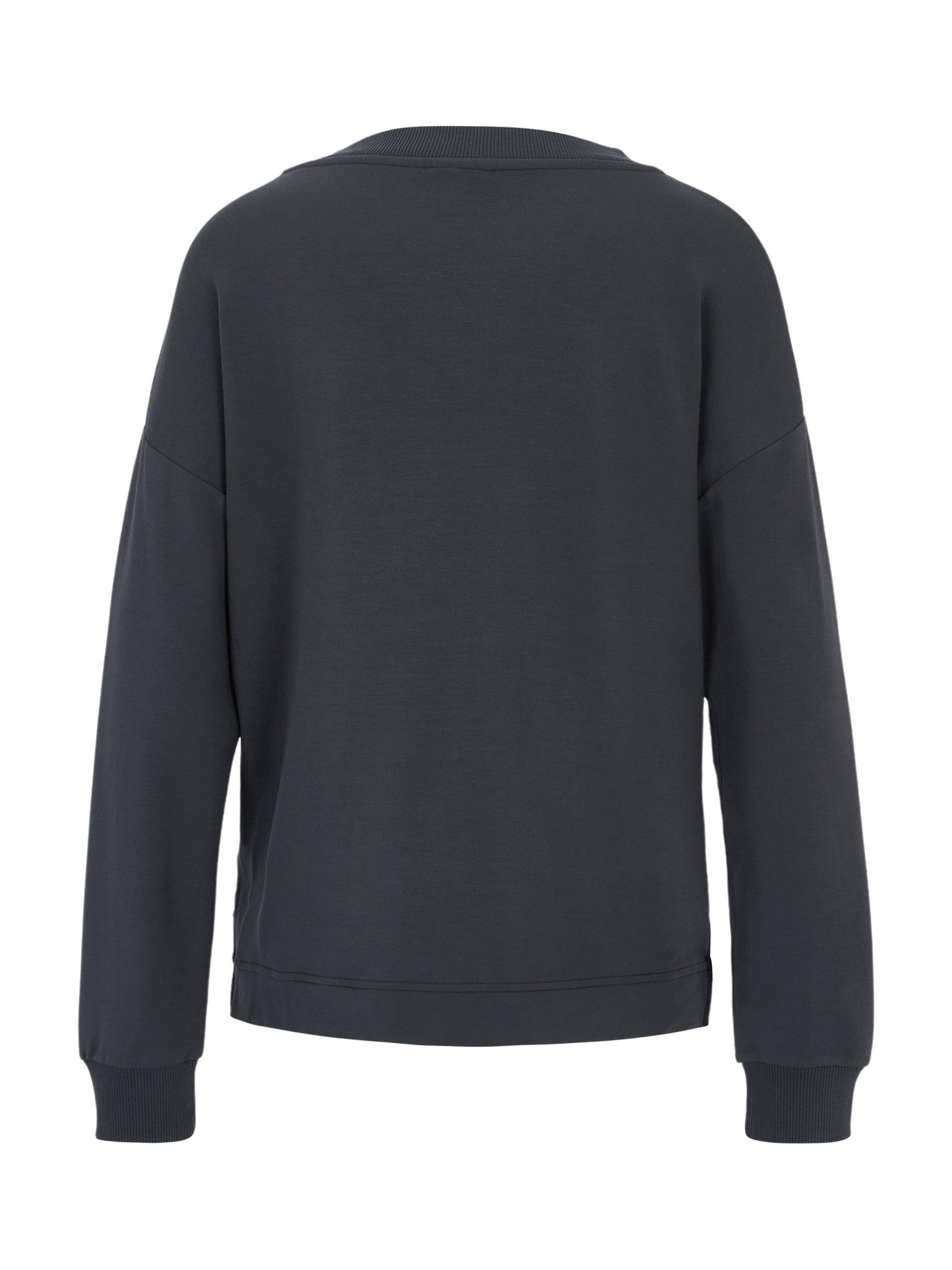 Product image 5 of 7, which shows Venice Beach Maliya V-Neck Sweatshirt, Black Charcoal, XS