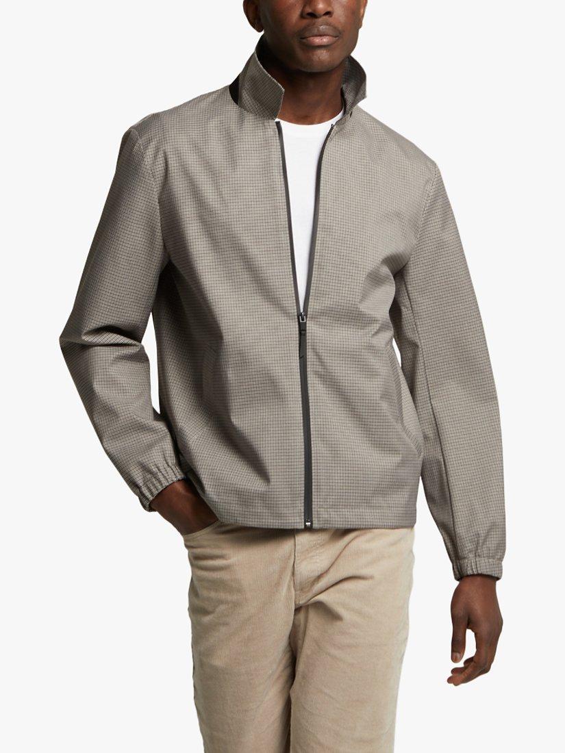 Product image 1 of 6, which shows Guards London Martelloz Zip Coach Lightweight Jacket, Brown, 36R