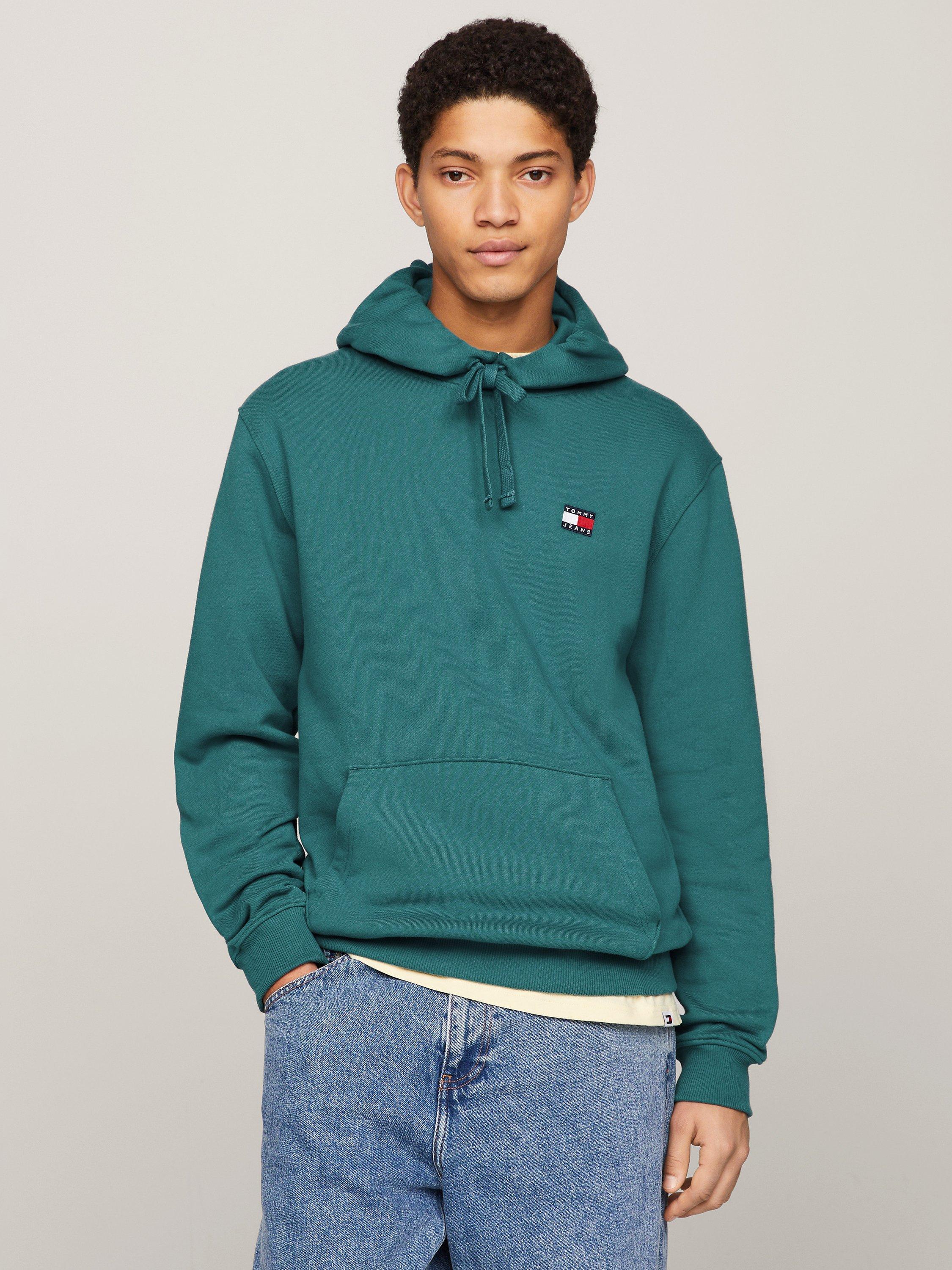 Tommy Jeans Regular Badge Hoodie, Timeless Teal
