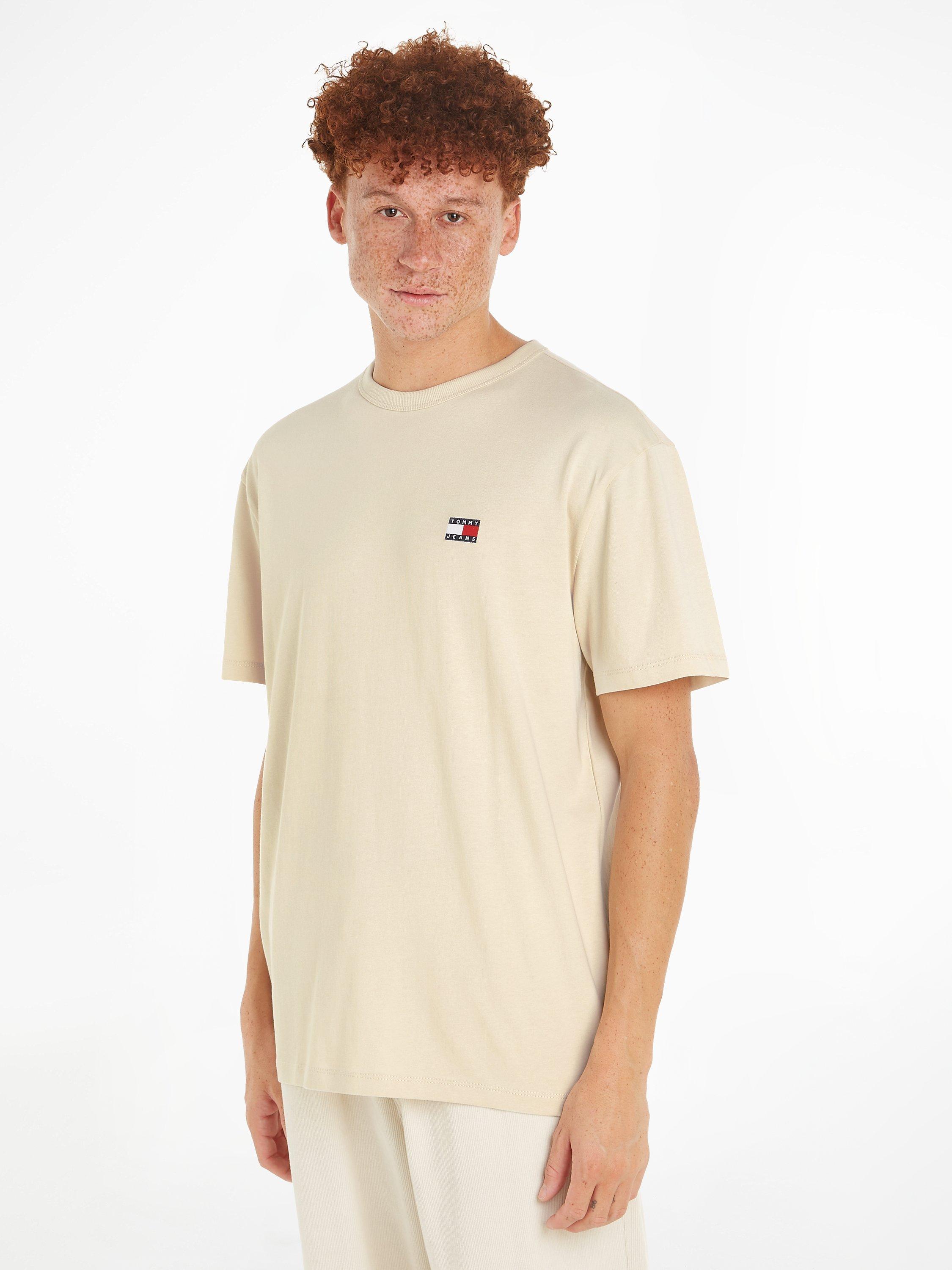 Tommy Jeans Regular Badge T-Shirt, Newsprint
