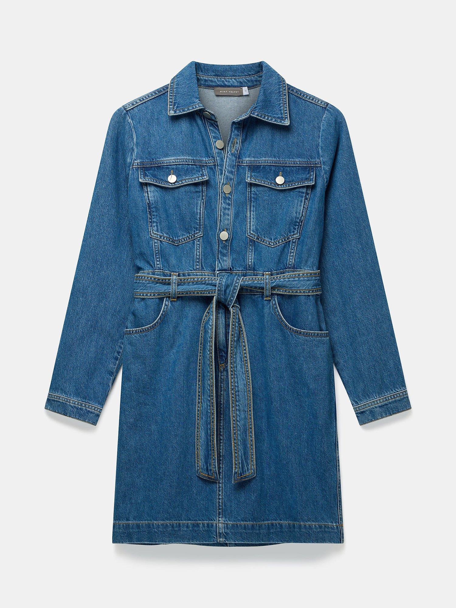 Mint velvet denim dress best sale
