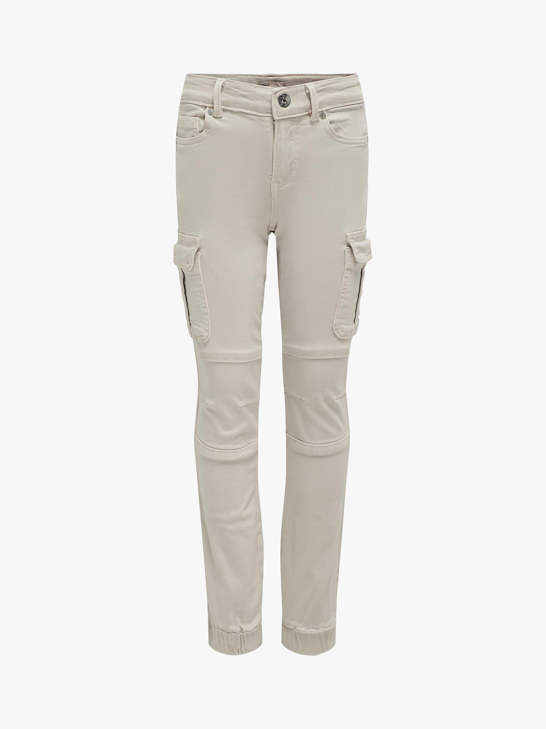 Product image 1 of 1, which shows ONLY Kids' Missouri Cargo Trousers, Stone, 10 years