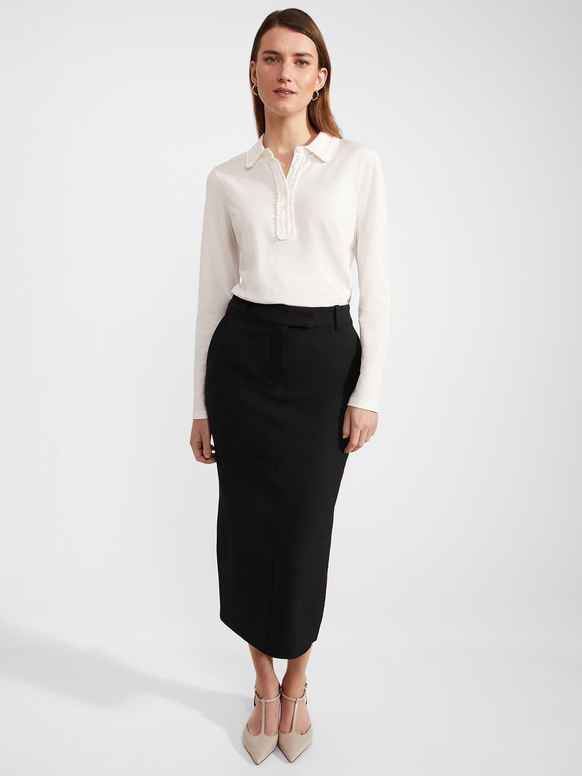 Hobbs Philippa Collared Blouse Ivory