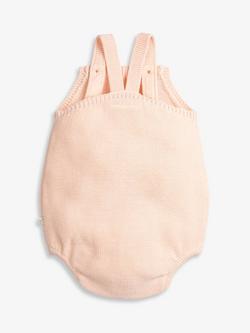 The Little Tailor Baby Cotton Knit Romper - view 2, Pink