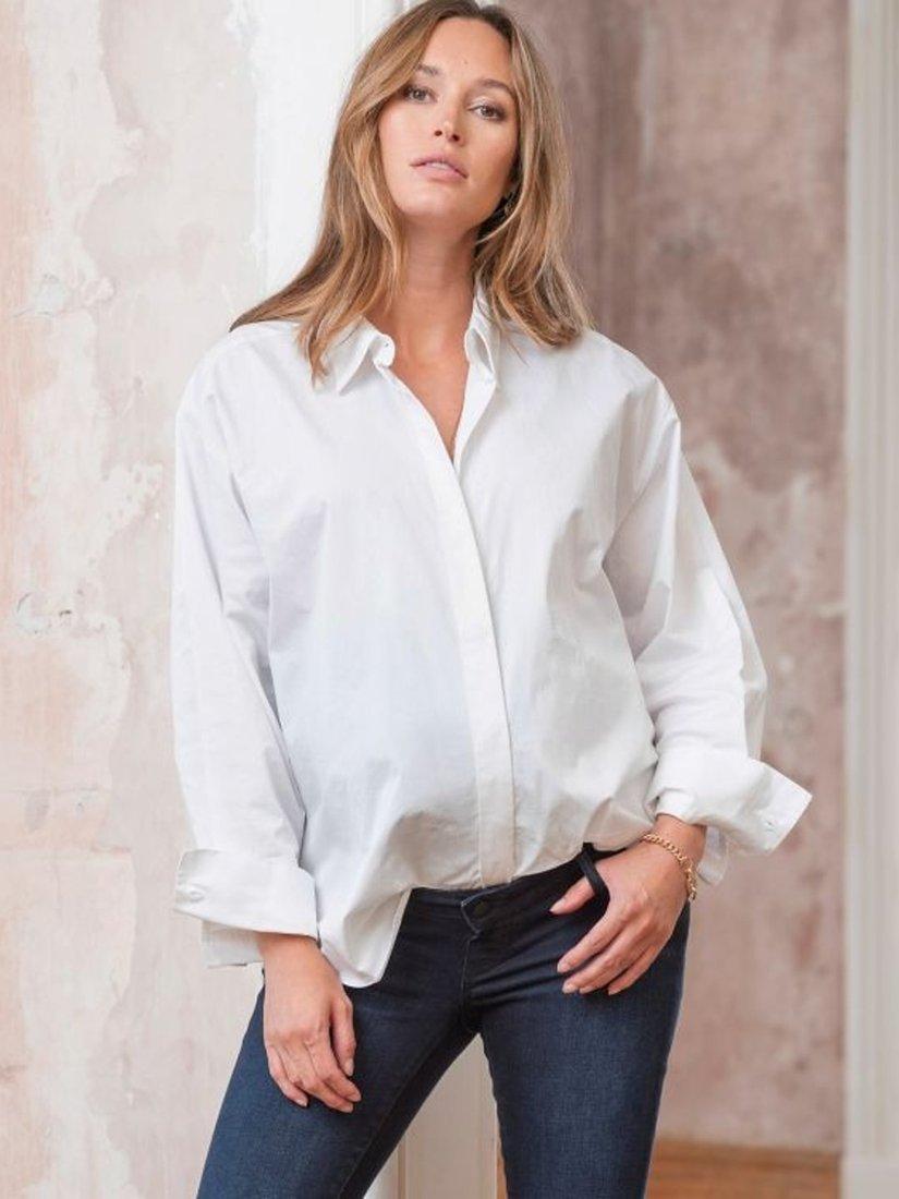 Product image 1 of 1, which shows Seraphine Marella Maternity Shirt, White, 6
