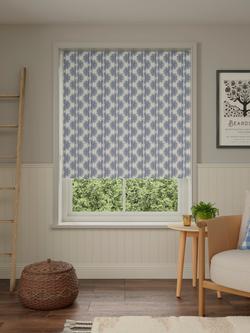 John Lewis Nyra Blackout/Moisture Resistant Roller Blind, Lake Blue