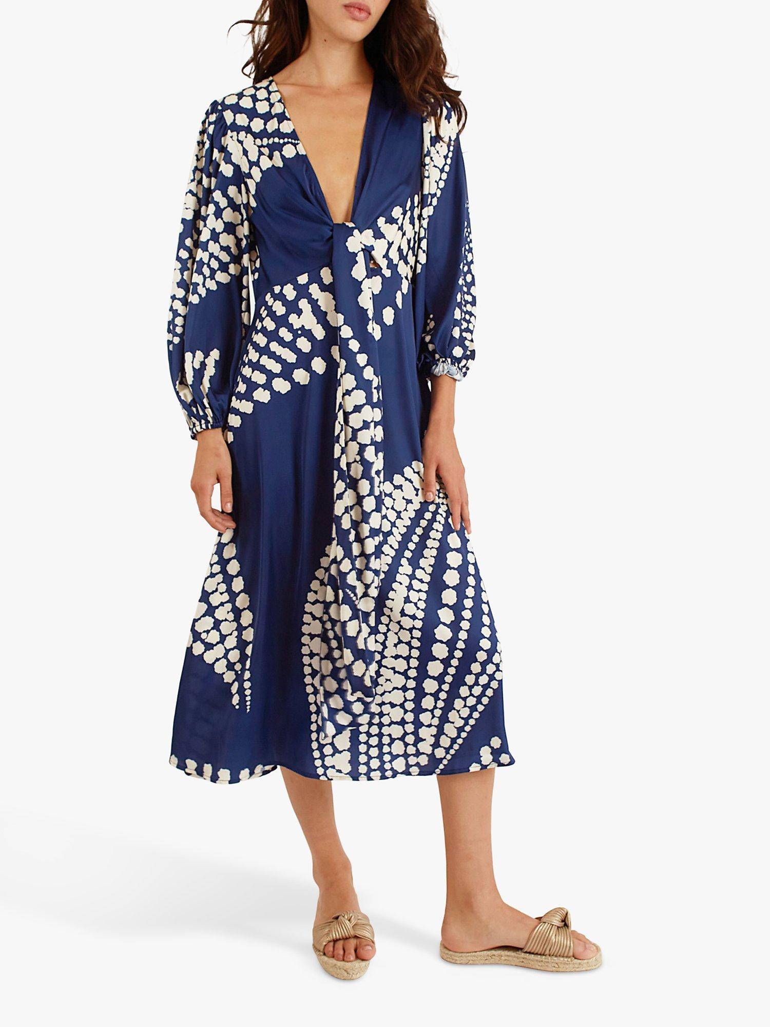 Traffic People The Odes Betsy Silk Blend Dress, Blue