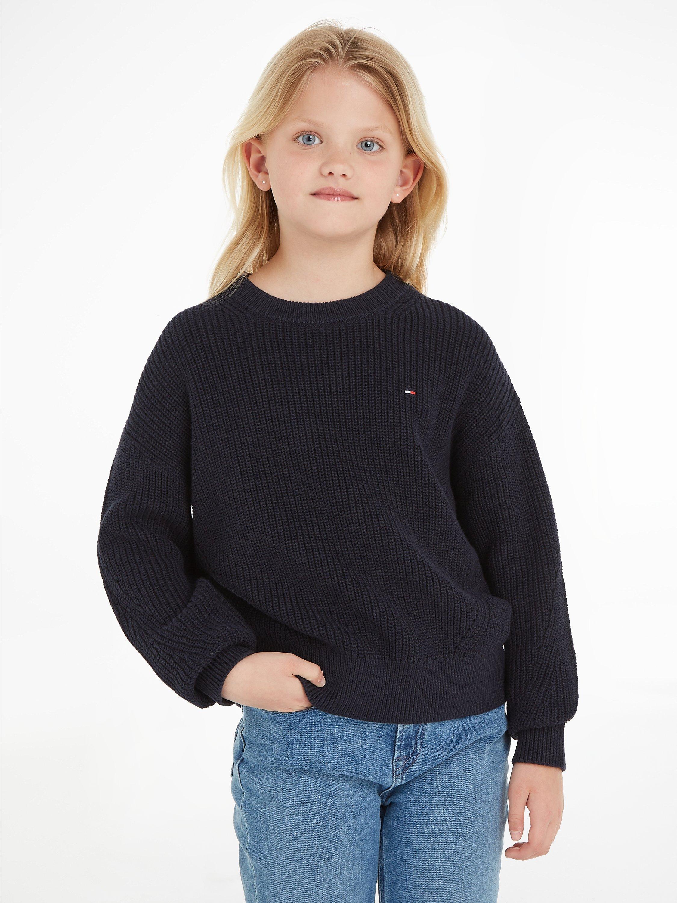 Tommy Hilfiger Kids' The Essential Cotton Jumper, Desert Sky