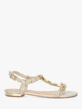 Dune London Nature Boucle Fabric Embellished Sandals, Cream/Multi