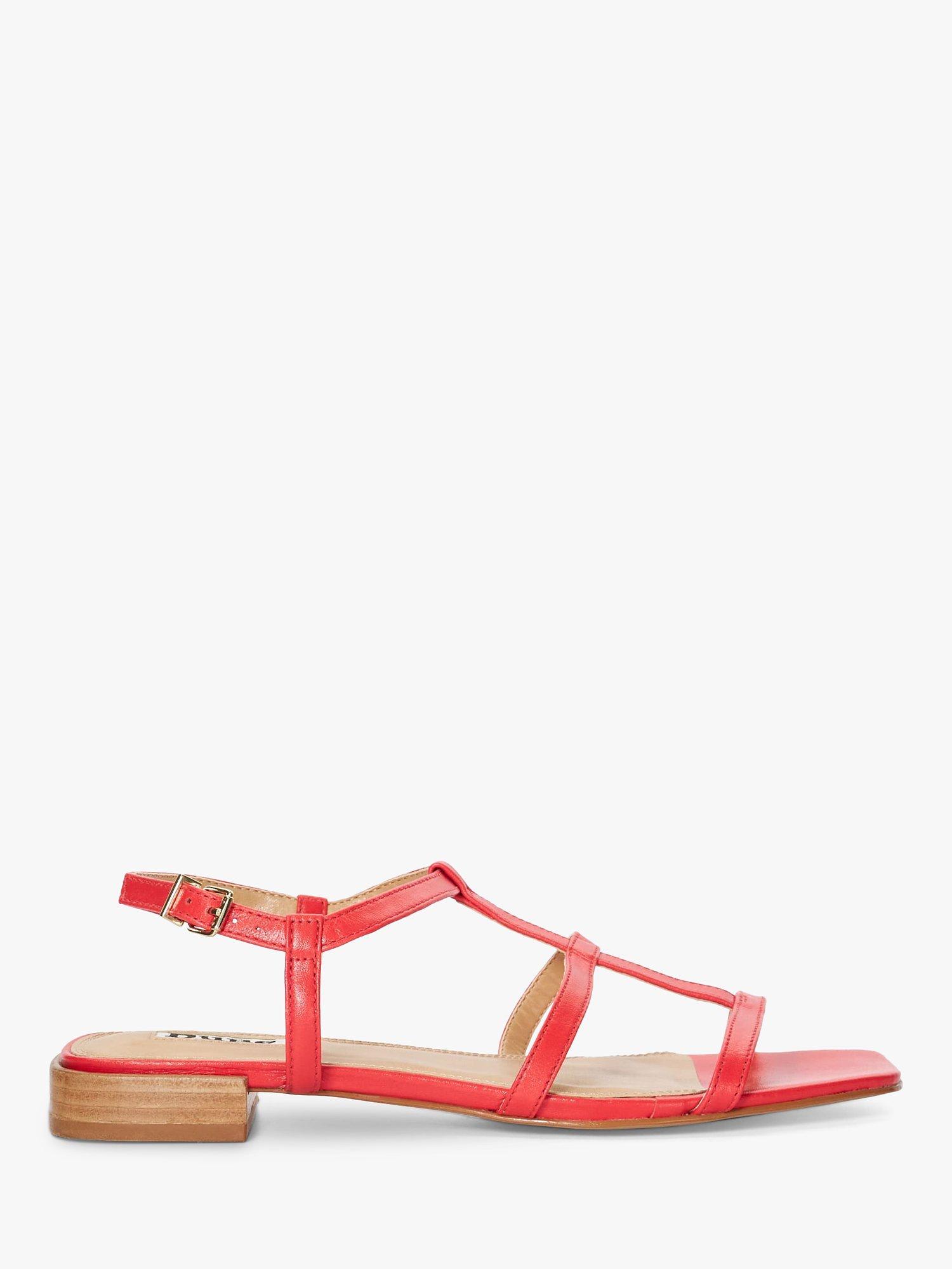 Dune red sandals hotsell