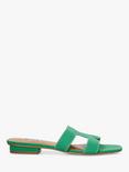 Dune Loupe Suede Sandals, Green