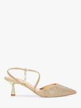 Dune London Competitive Metallic Court Shoes, Bronze