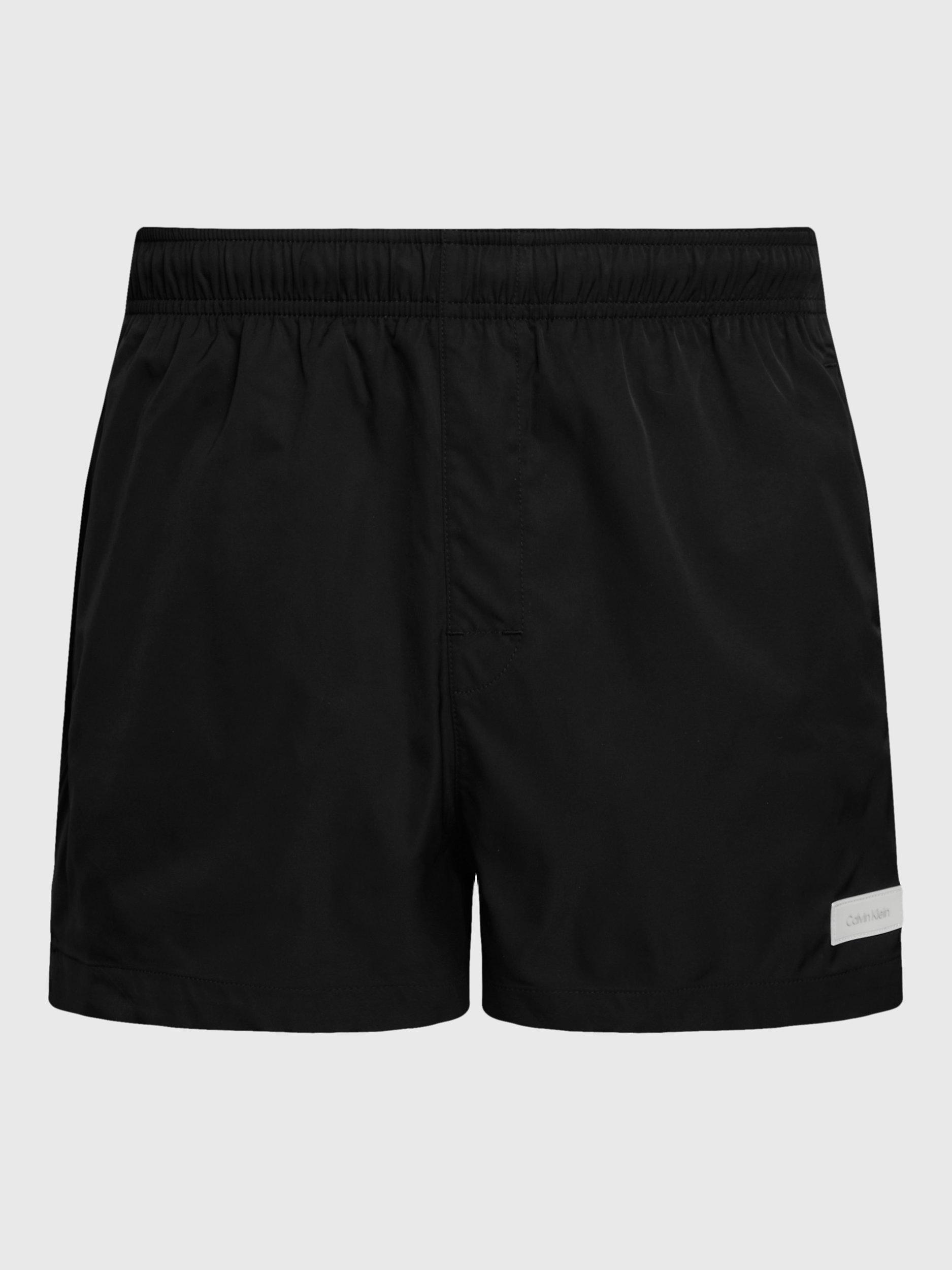 Calvin Klein Logo Drawstring Swim Shorts, Black