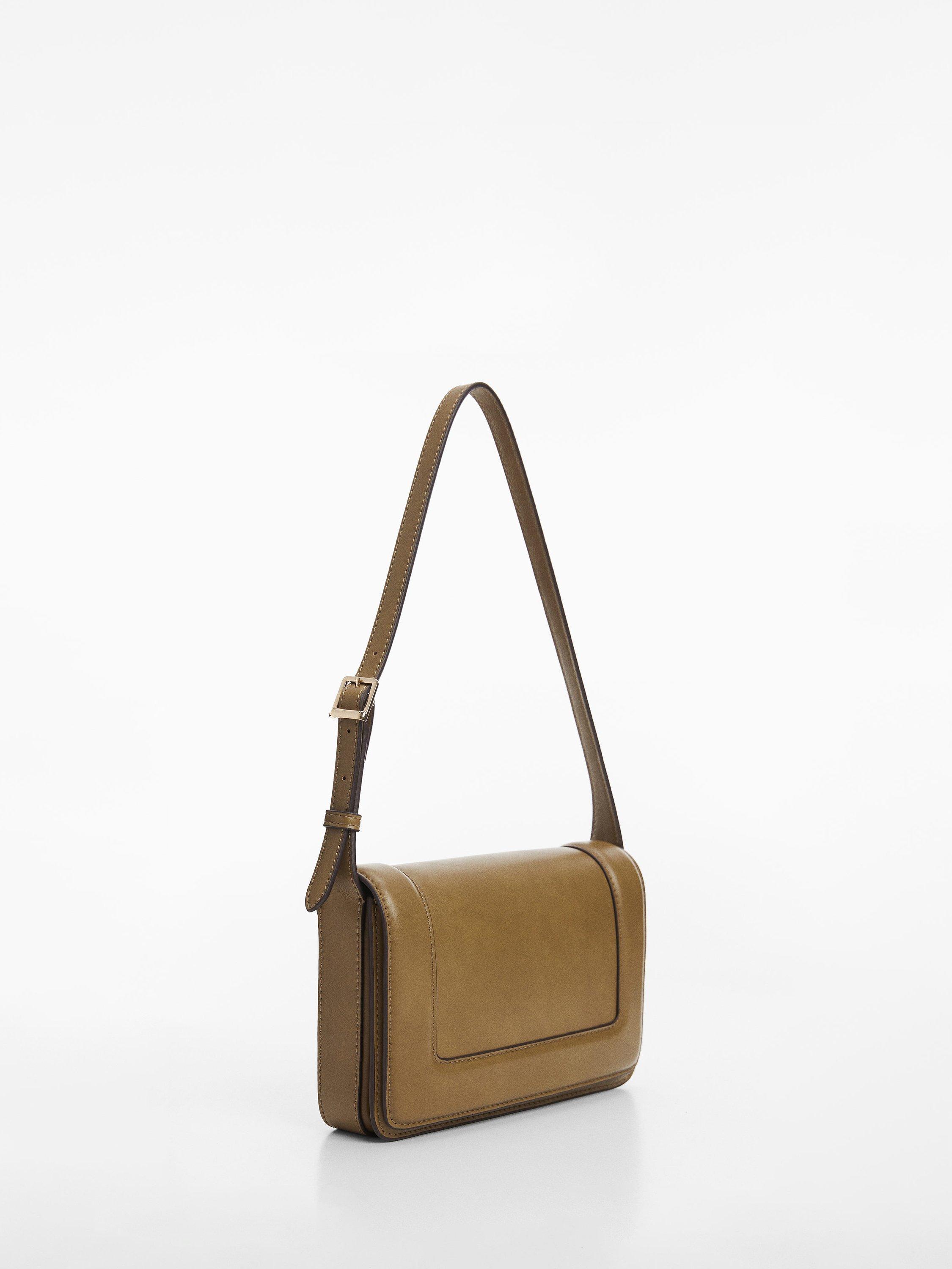 Mango Jorge Faux Leather Handbag, Khaki