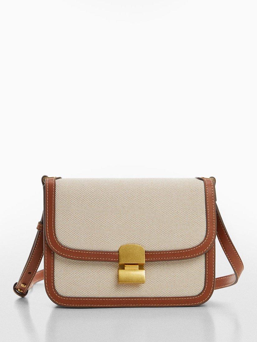 Mango Monaco Crossbody Bag, Medium Brown