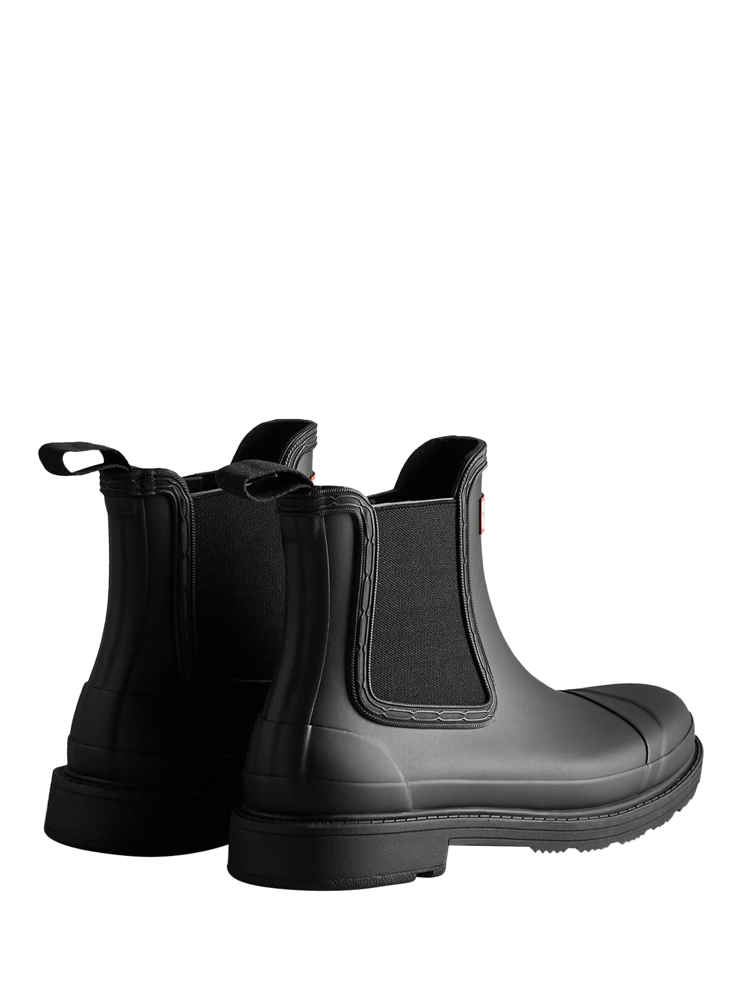 Hunter Commando Chelsea Wellington Boots Black