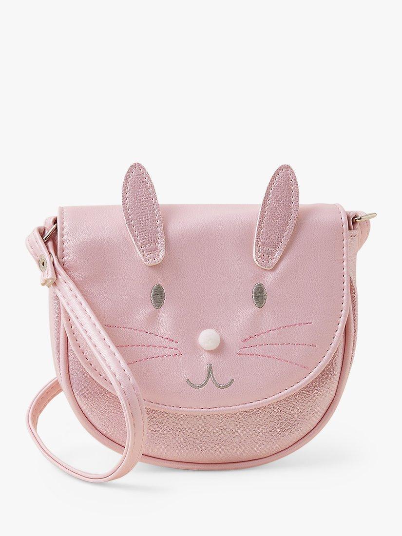 Angels by Accessorize Kids' Bunny Cross Body Bag, Pink