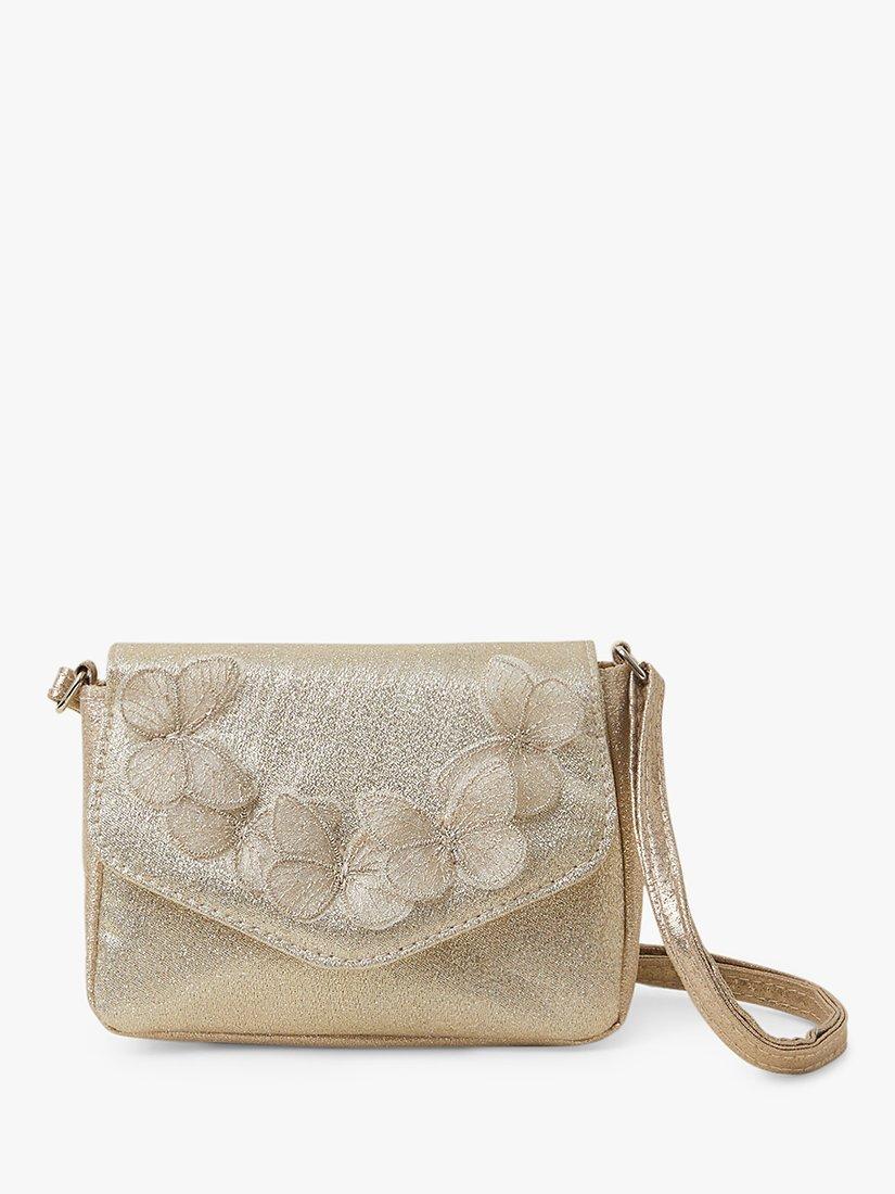 Angels by Accessorize Kids' Butterfly Applique Bag, Gold