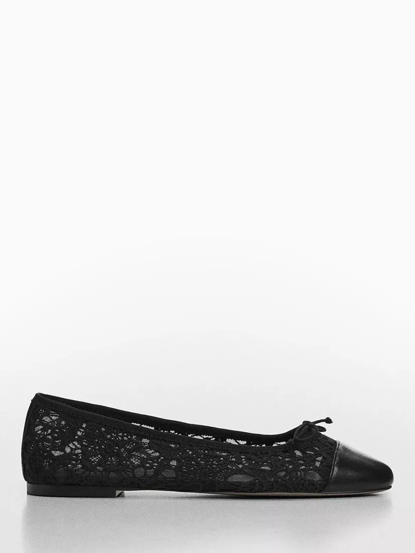 Lace ballet pumps on sale