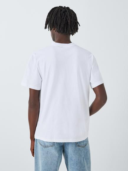 Armor Lux Cotton Crew Neck T-Shirt, Blanc - view 2, Blanc