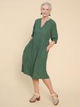 White Stuff Amelia Knee Length Dress, Mid Green