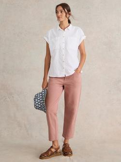 White Stuff Ellie Organic Cotton Shirt, Pale Ivory