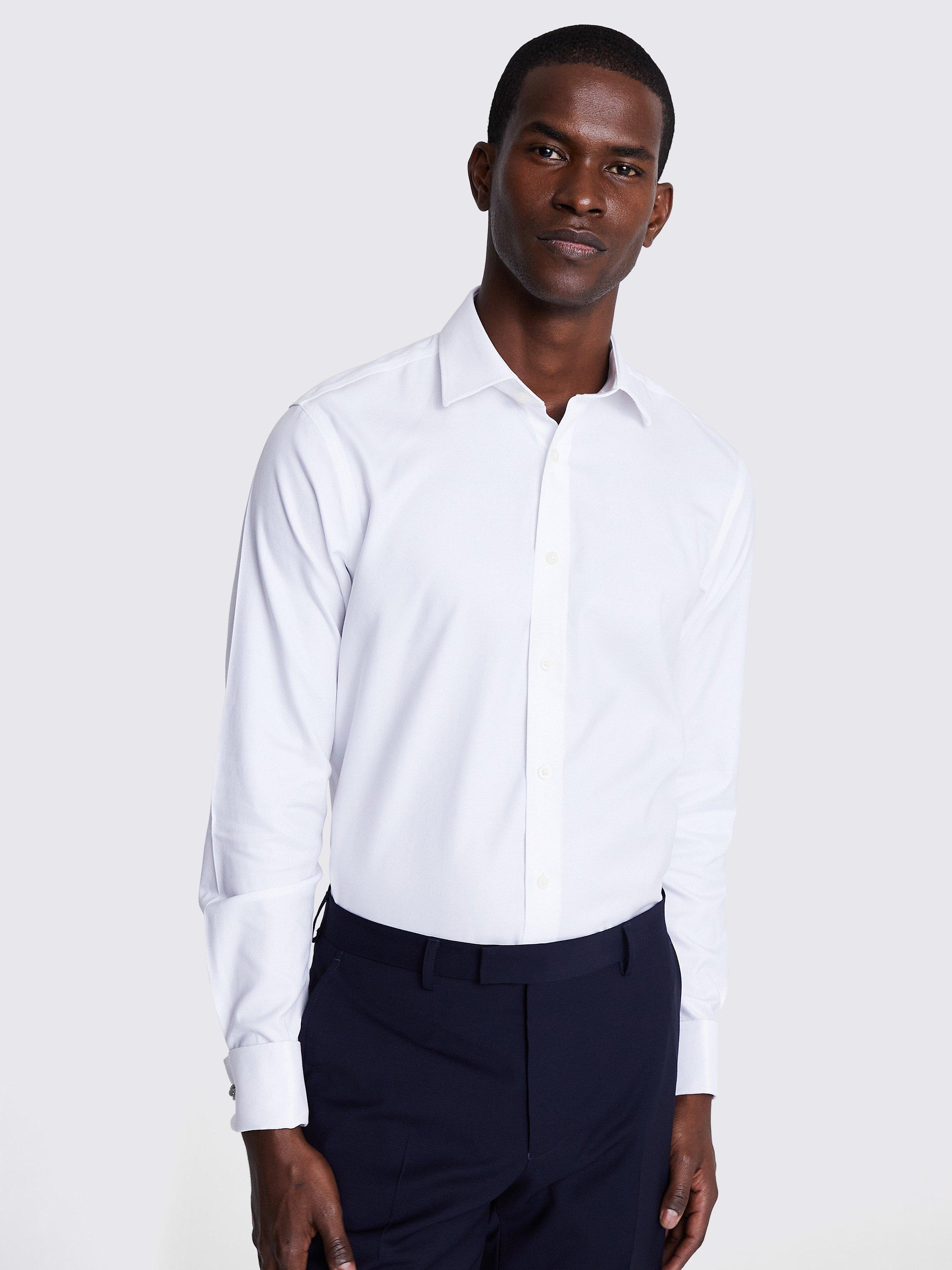 Moss Tailored Fit Royal Oxford Non-Iron Shirt