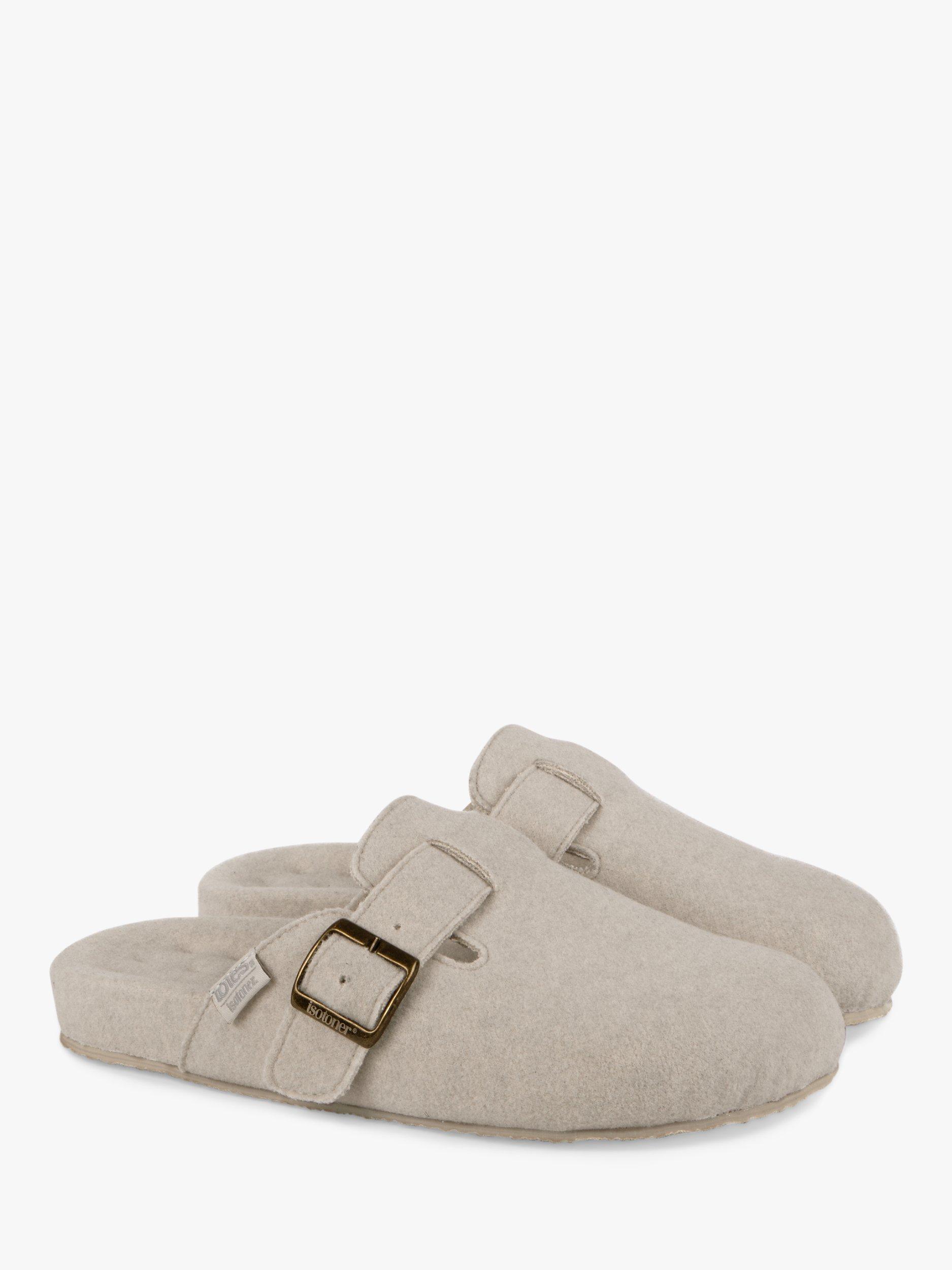 Product image 5 of 6, which shows totes Women's Felt Clog Slippers, Natural Oyster, 4