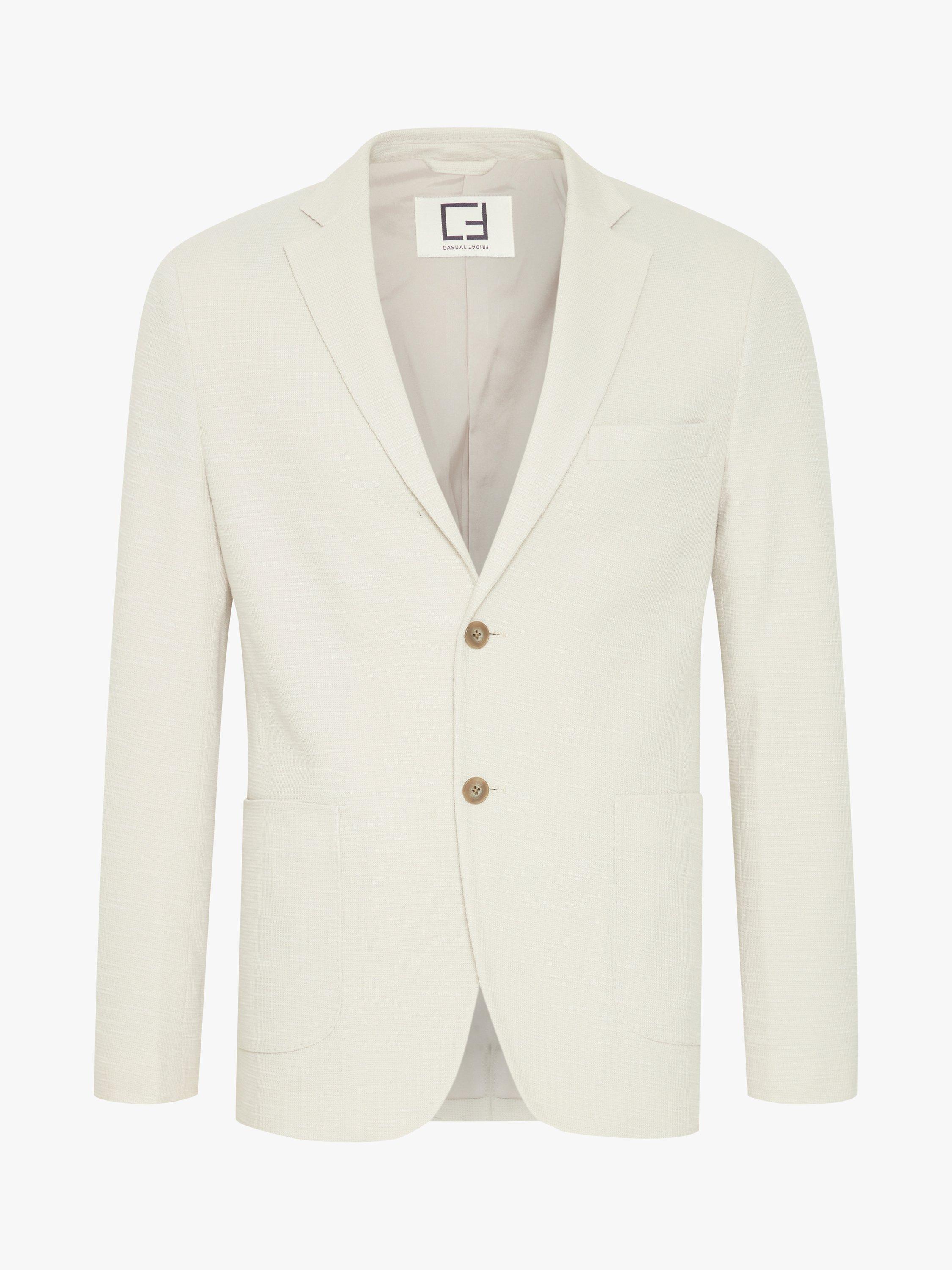 Product image 5 of 6, which shows Casual Friday Bille Slub Yarn Single Breasted Blazer, Pumice Stone, 46