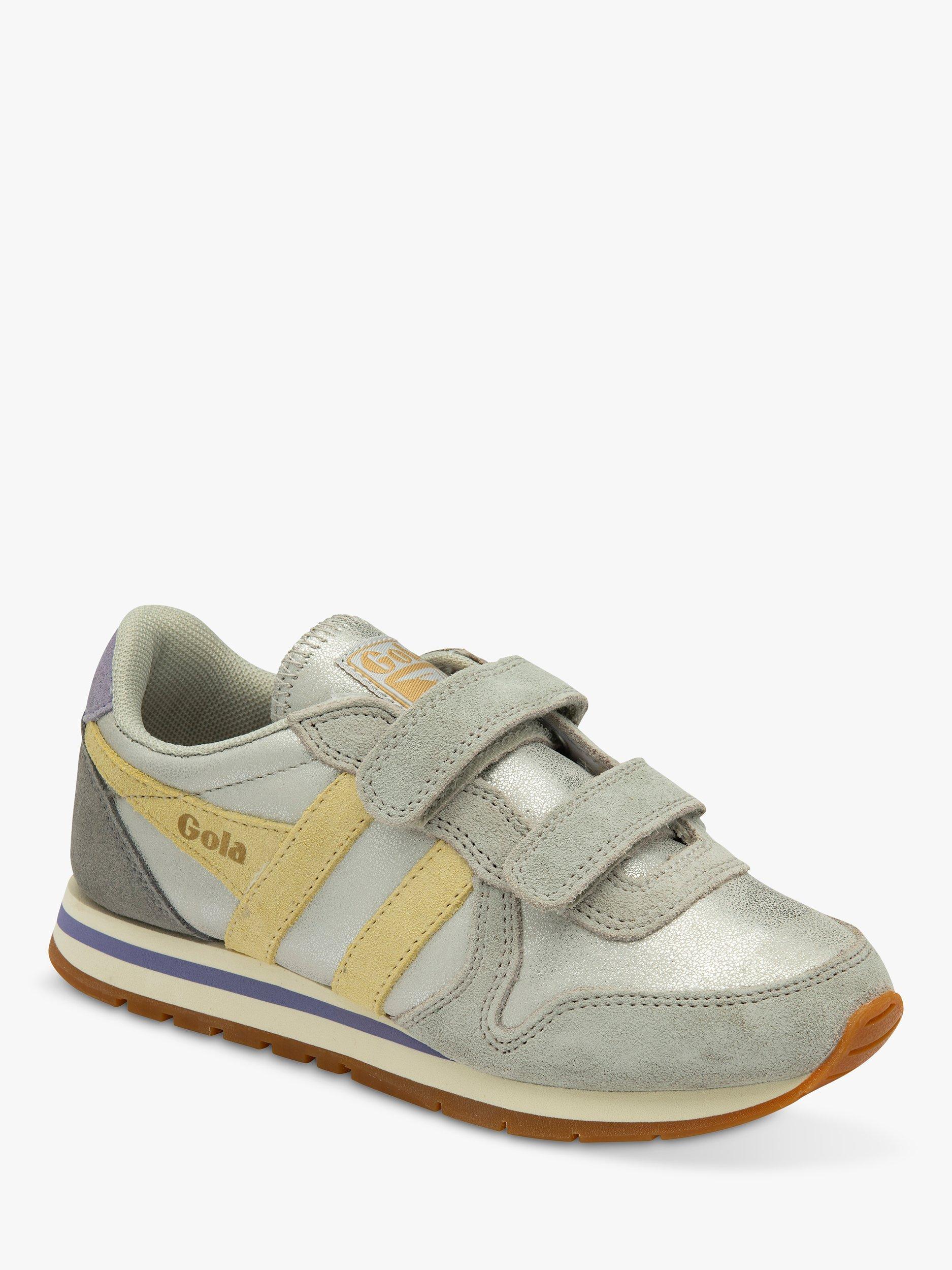 Product image 2 of 5, which shows Gola Kids' Classics Daytona Blaze Trainers, Silver/Melon, 1