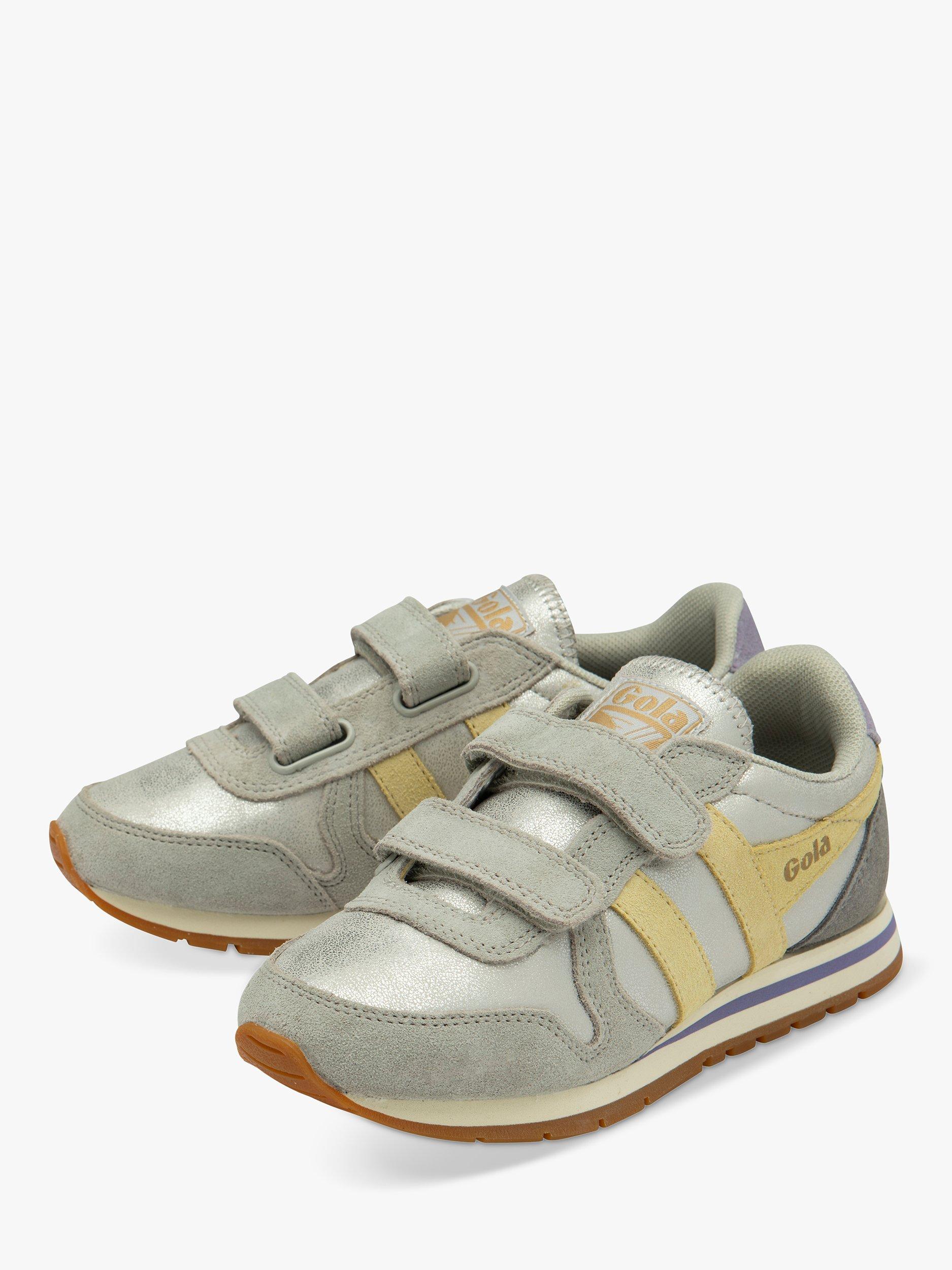 Product image 3 of 5, which shows Gola Kids' Classics Daytona Blaze Trainers, Silver/Melon, 1