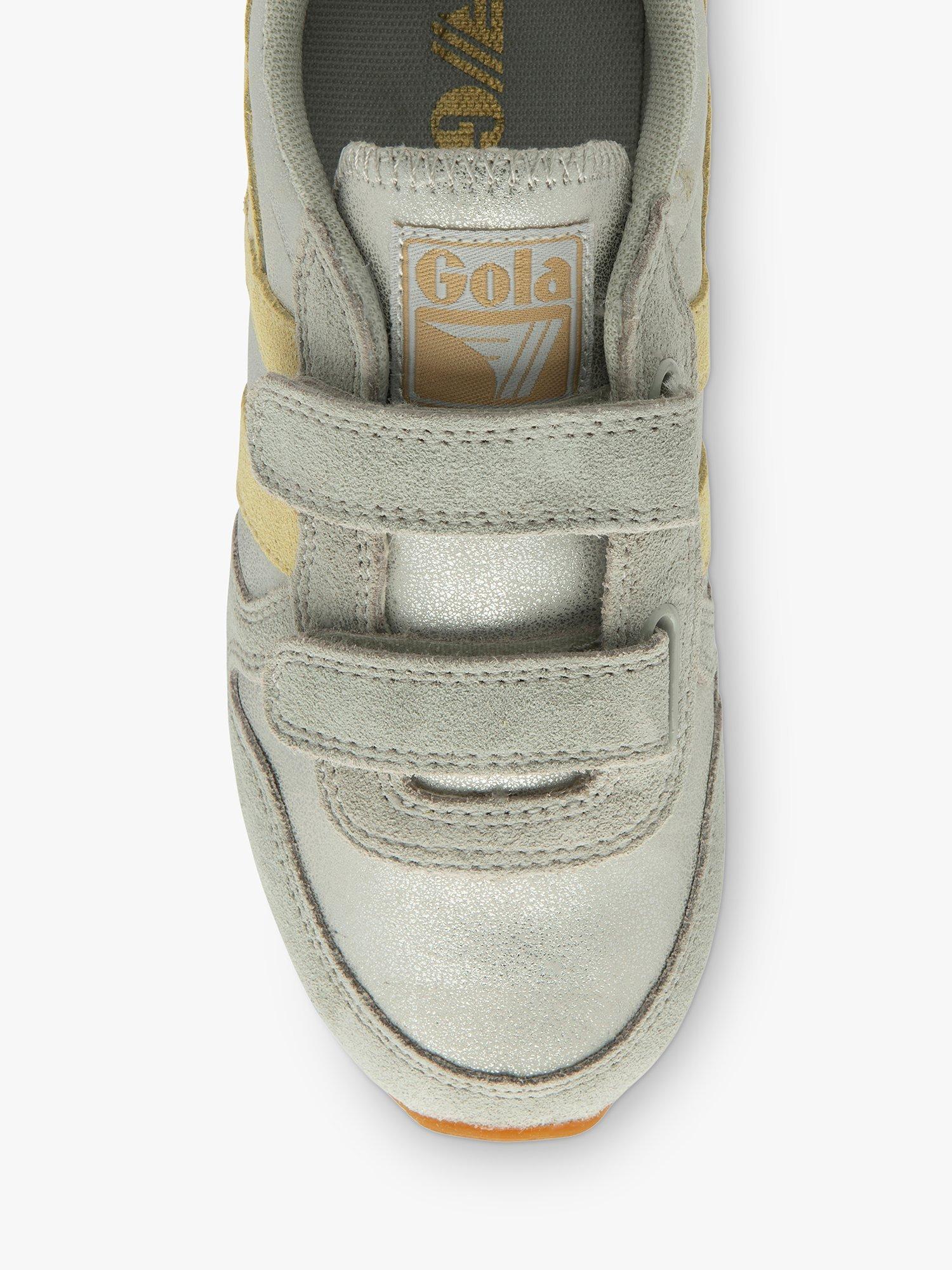 Product image 5 of 5, which shows Gola Kids' Classics Daytona Blaze Trainers, Silver/Melon, 1