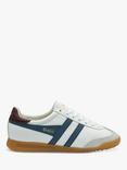 Gola Classics Torpedo Leather Trainers, White/Moonlight/Burgundy