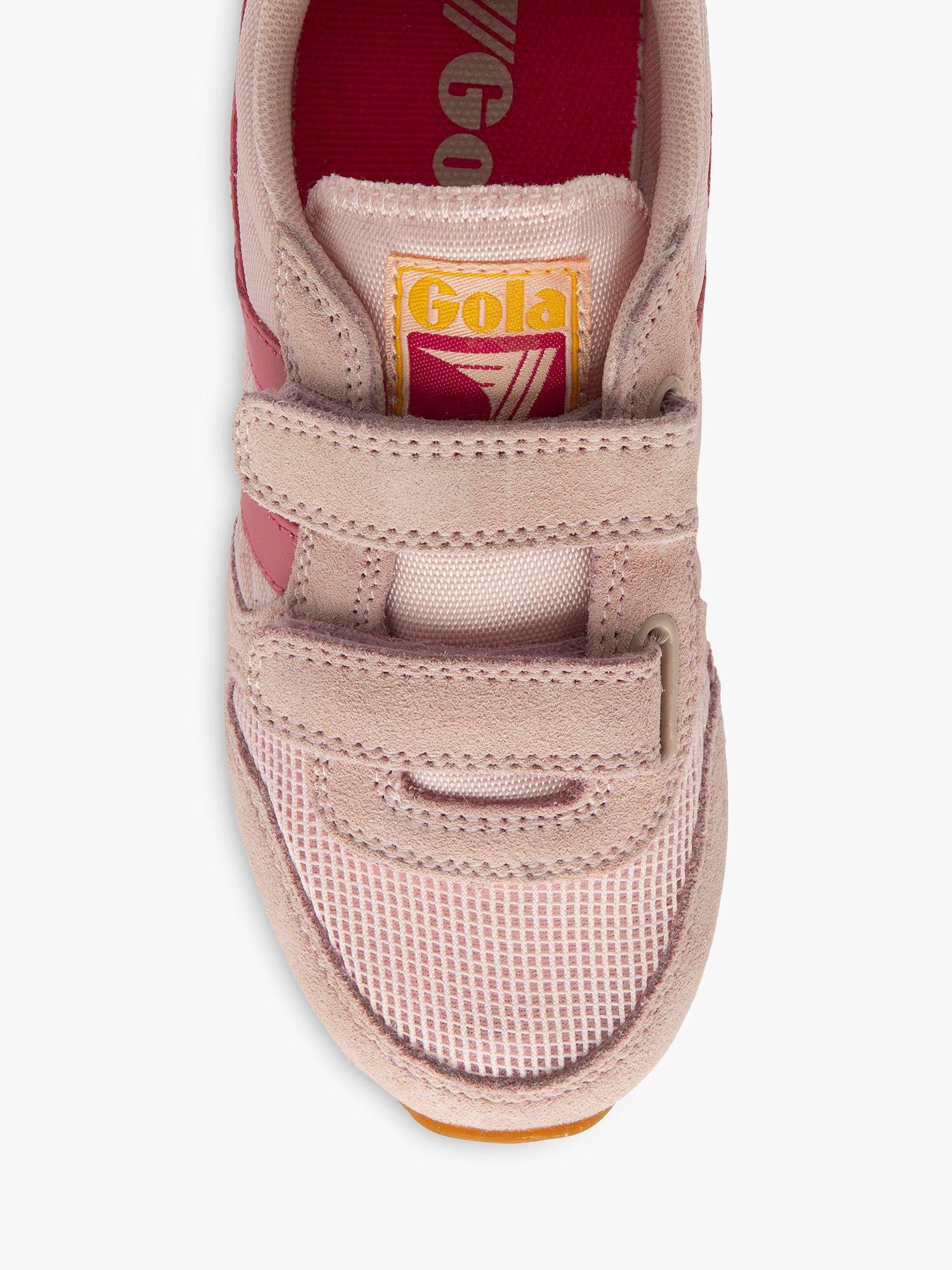 Product image 5 of 5, which shows Gola Classics Kids' Daytona Riptape Trainers, Pink/Fluro Pink/Sun, 12 Jnr
